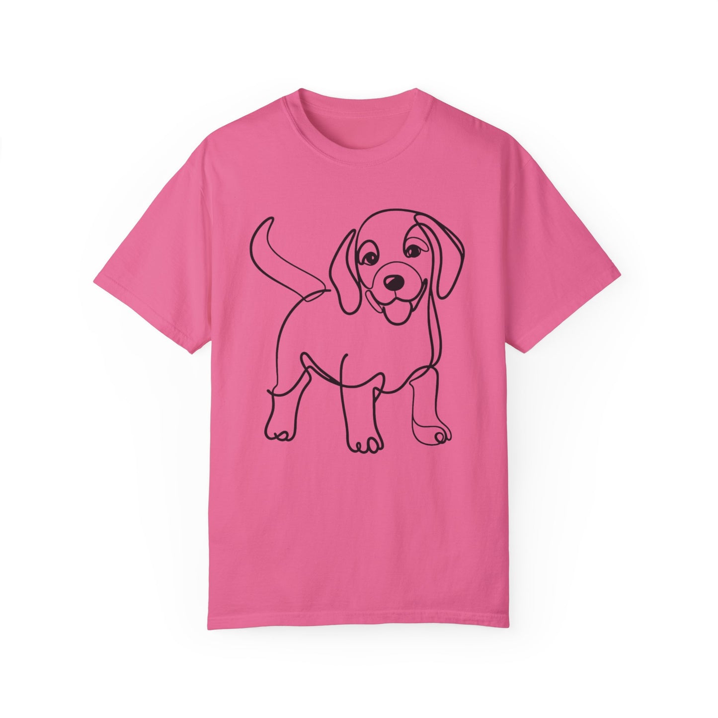 I๐ถ Nose First โ Minimalist Beagle Line Art Tee - Perfect for Dog Lovers