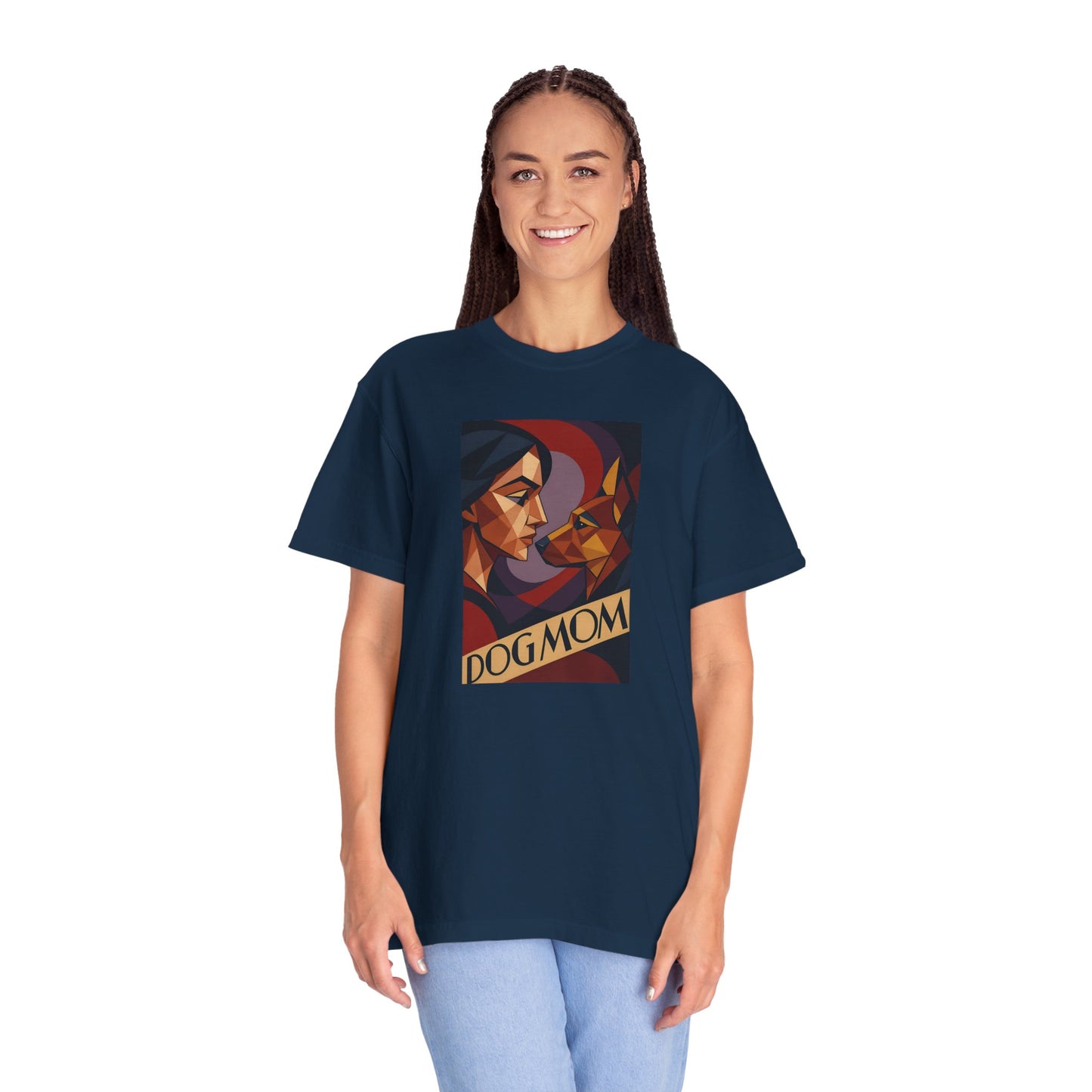 Dog Mom Graphic T-Shirt, Perfect Gift for Pet Lovers, Animal Lover Tee, Birthday Gift for Mom, Comfortable Casual Wear, Everyday Style