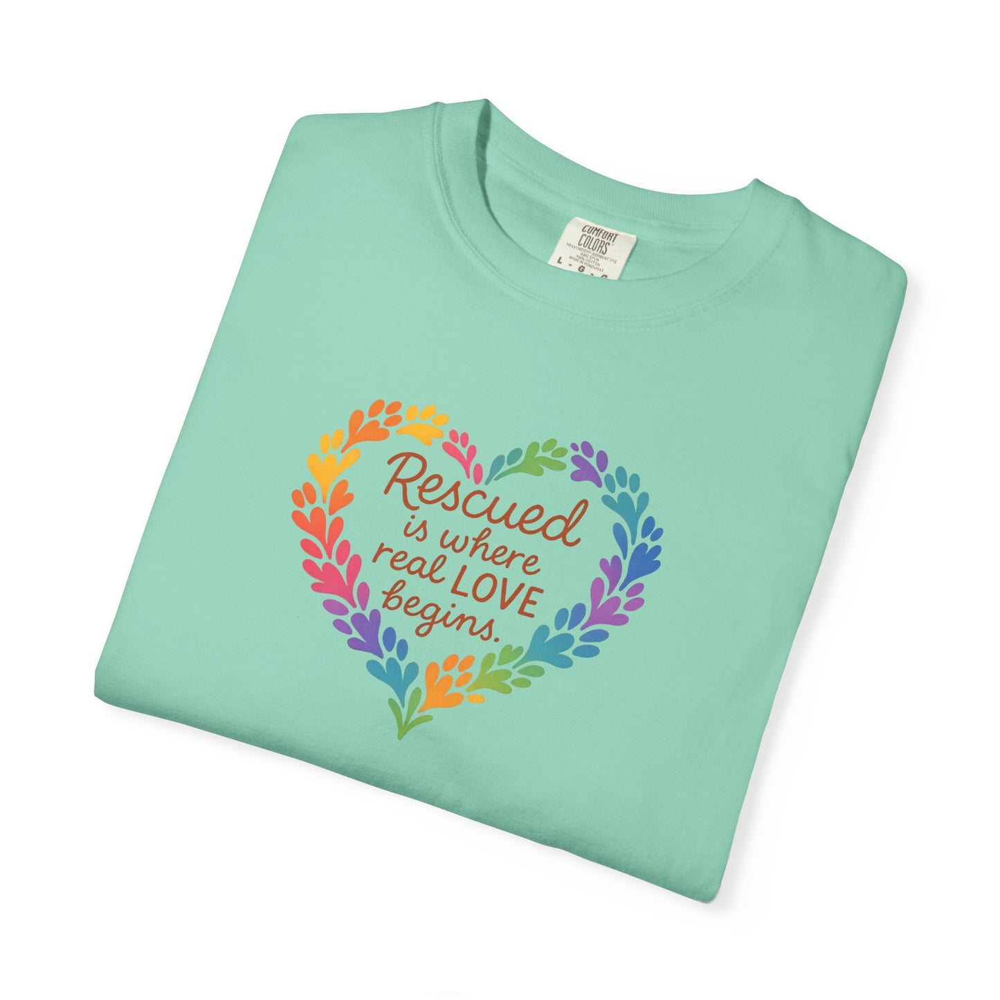 Heartwarming Rescue T-Shirt for Animal Lovers, Gift for Pet Owners, Adoption Day, Love Your Pet, Eco-Friendly Apparel