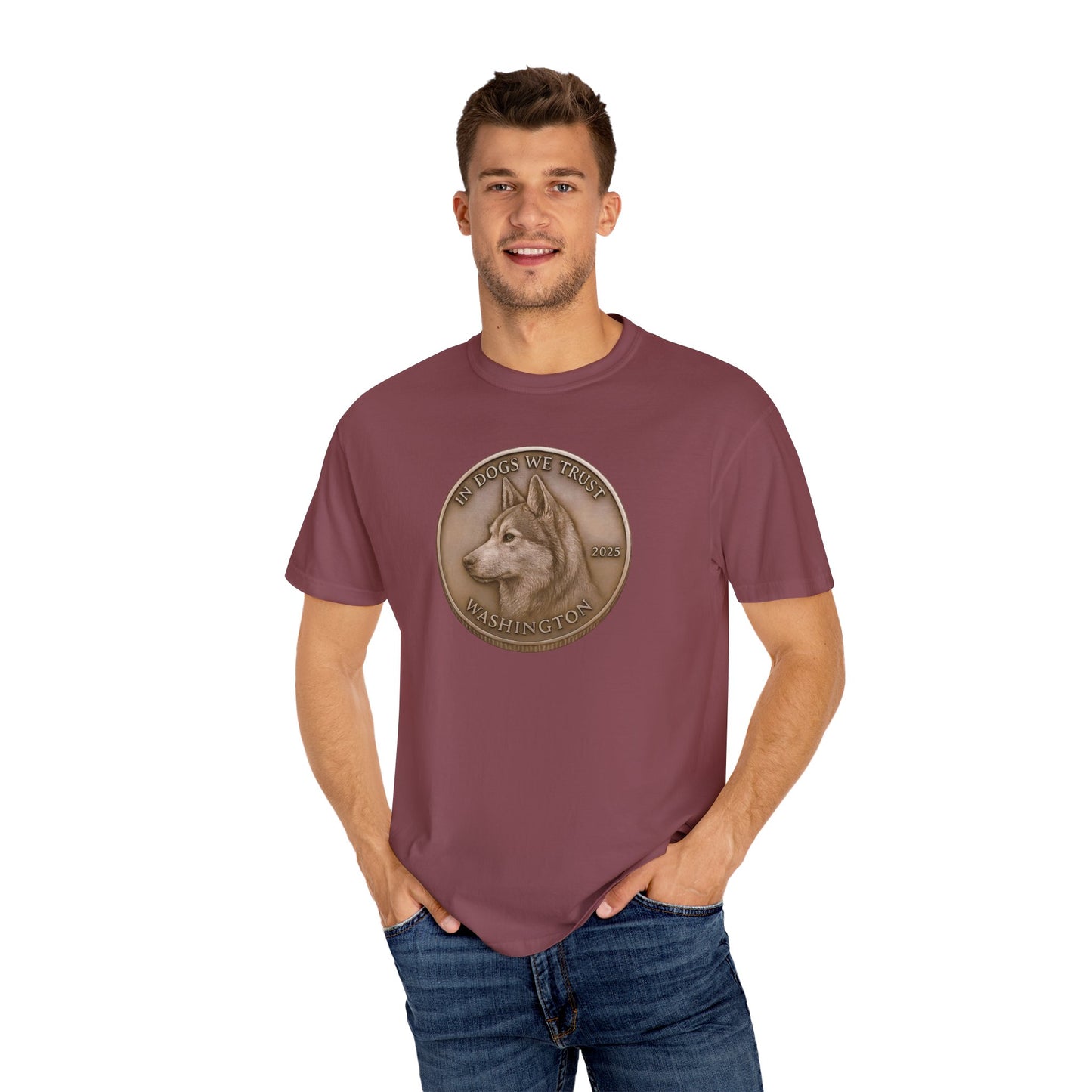 Washington State Coin T-Shirt Collection - Proud Dog Breed Illustrations