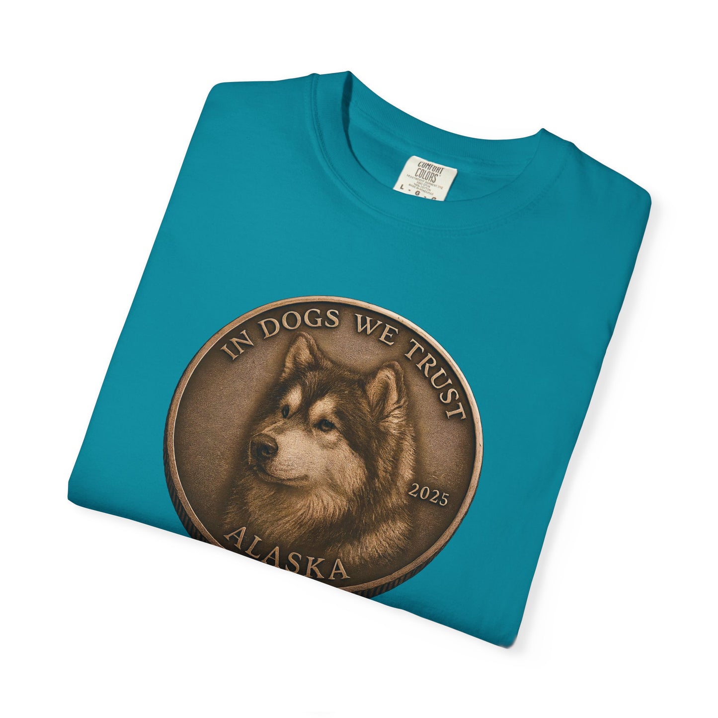 Alaska State Coin T-Shirt Collection - Proud Dog Breed Illustrations
