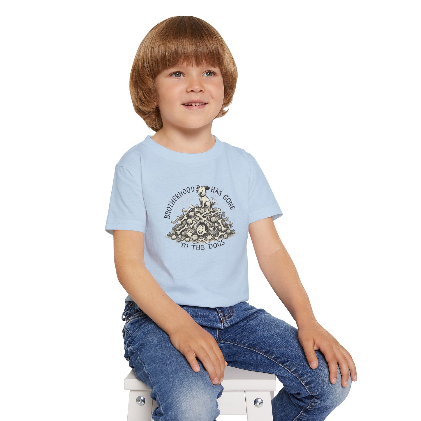 Dog Lovers Toddler T-shirt, Cute Animal Tee, Gifts for Kids, Funny Pet Shirt, Playful Birthday Present, Toddler Apparel