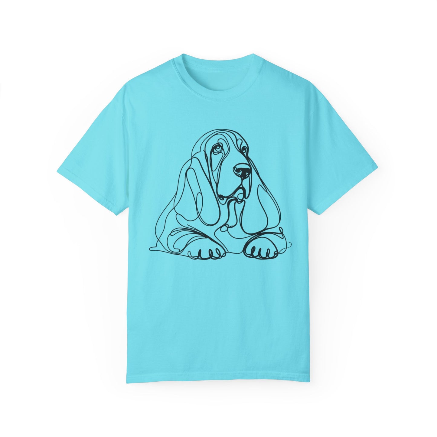 π Low & Loyal β Basset Hound Line Art Tee β Perfect for Dog Lovers