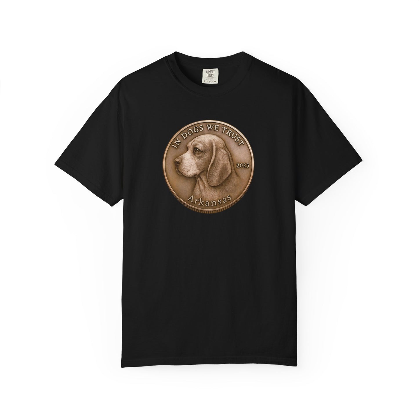 Arkansas State Coin T-Shirt Collection - Proud Dog Breed Illustrations