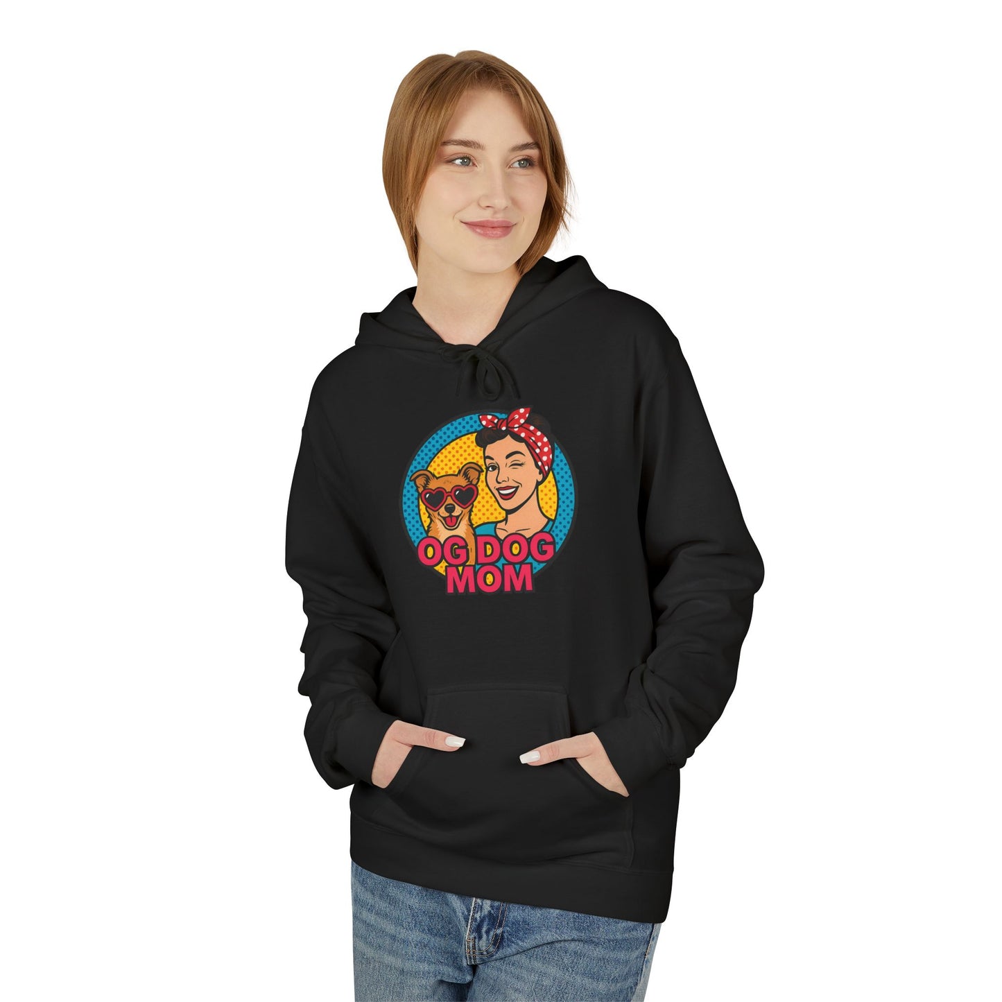 Hoodie for Dog Moms - Unisex Midweight Softstyle Fleece Hoodie