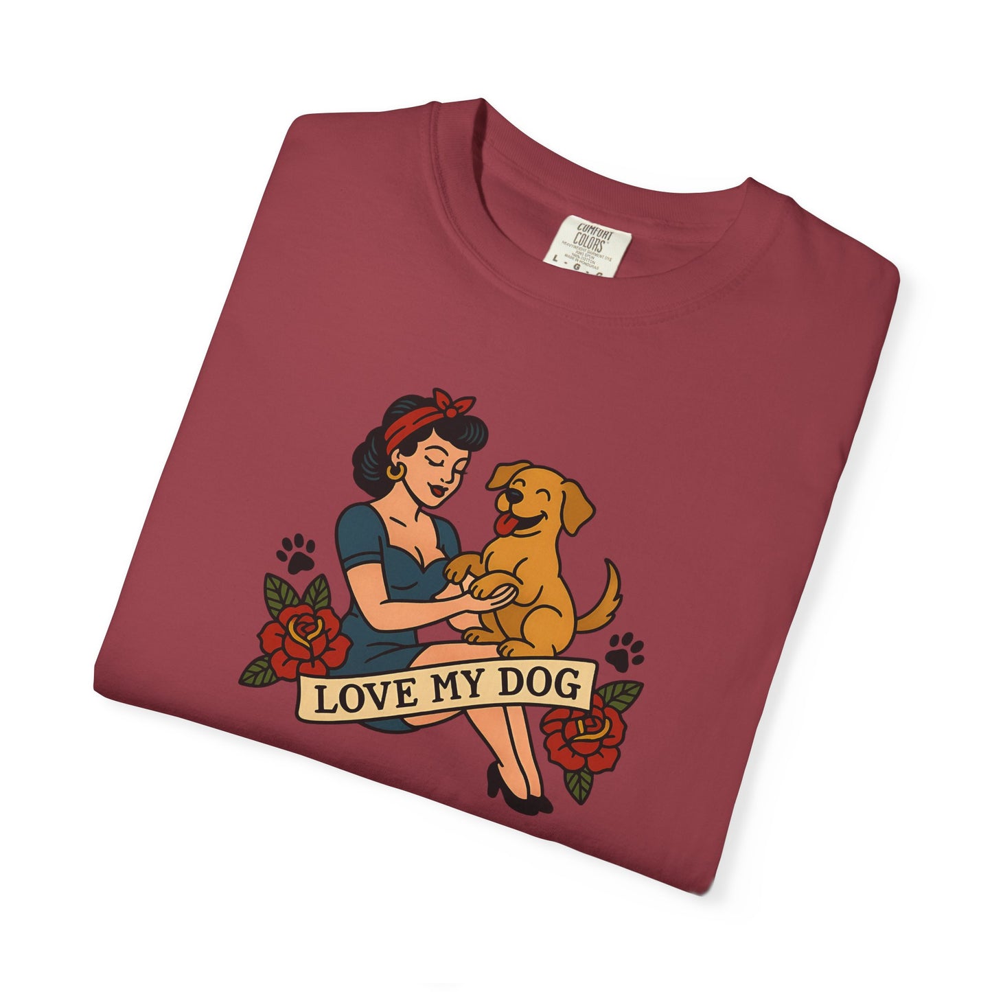 Love My Dog - T-Shirt, Perfect for Pet Owners, Gifts for Dog Lovers, Casual Wear, Love My Dog Shirt, Animal Lover Tee