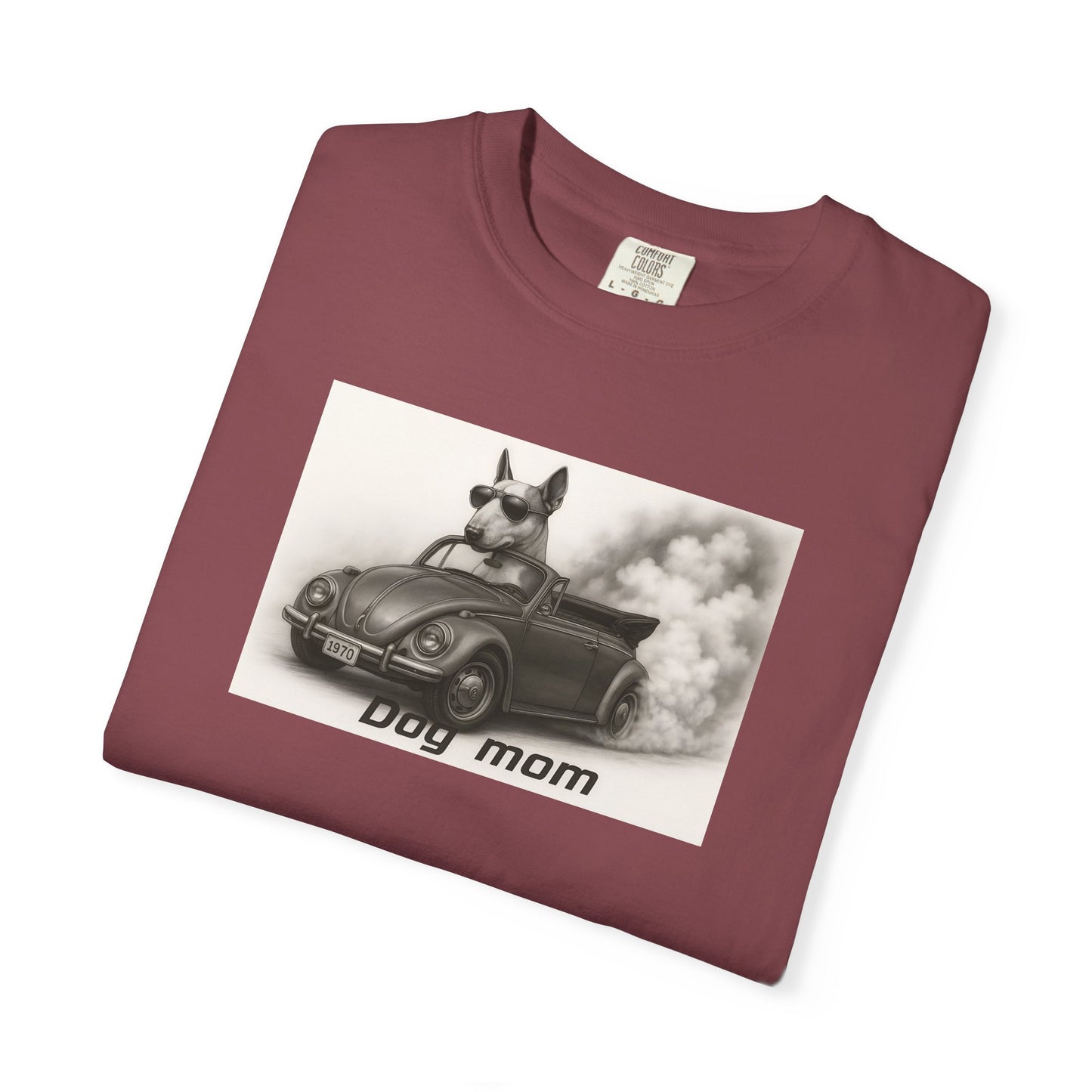 Dog Mom - Bull Terrier - “Cool Dogs in Cool Cars” T-Shirt Collection! 🐶🚗