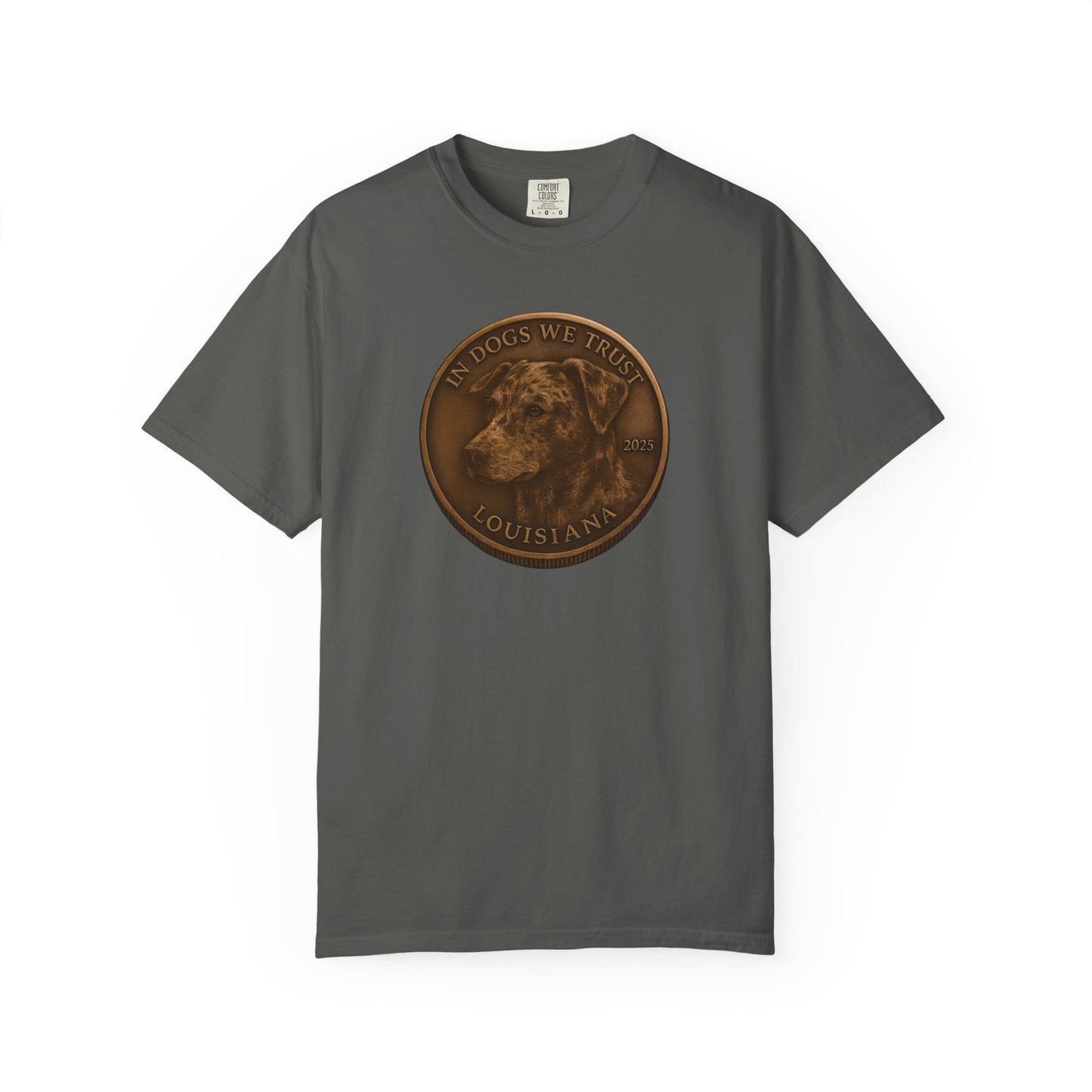 Louisiana State Coin T-Shirt Collection - Proud Dog Breed Illustrations
