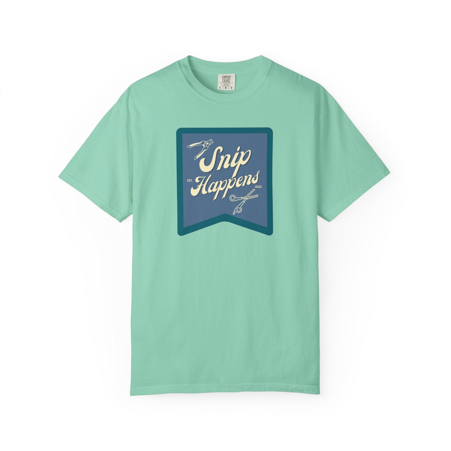 Snip Happens Unisex Garment-Dyed T-Shirt - Fun & Casual Apparel for Stitching Lovers