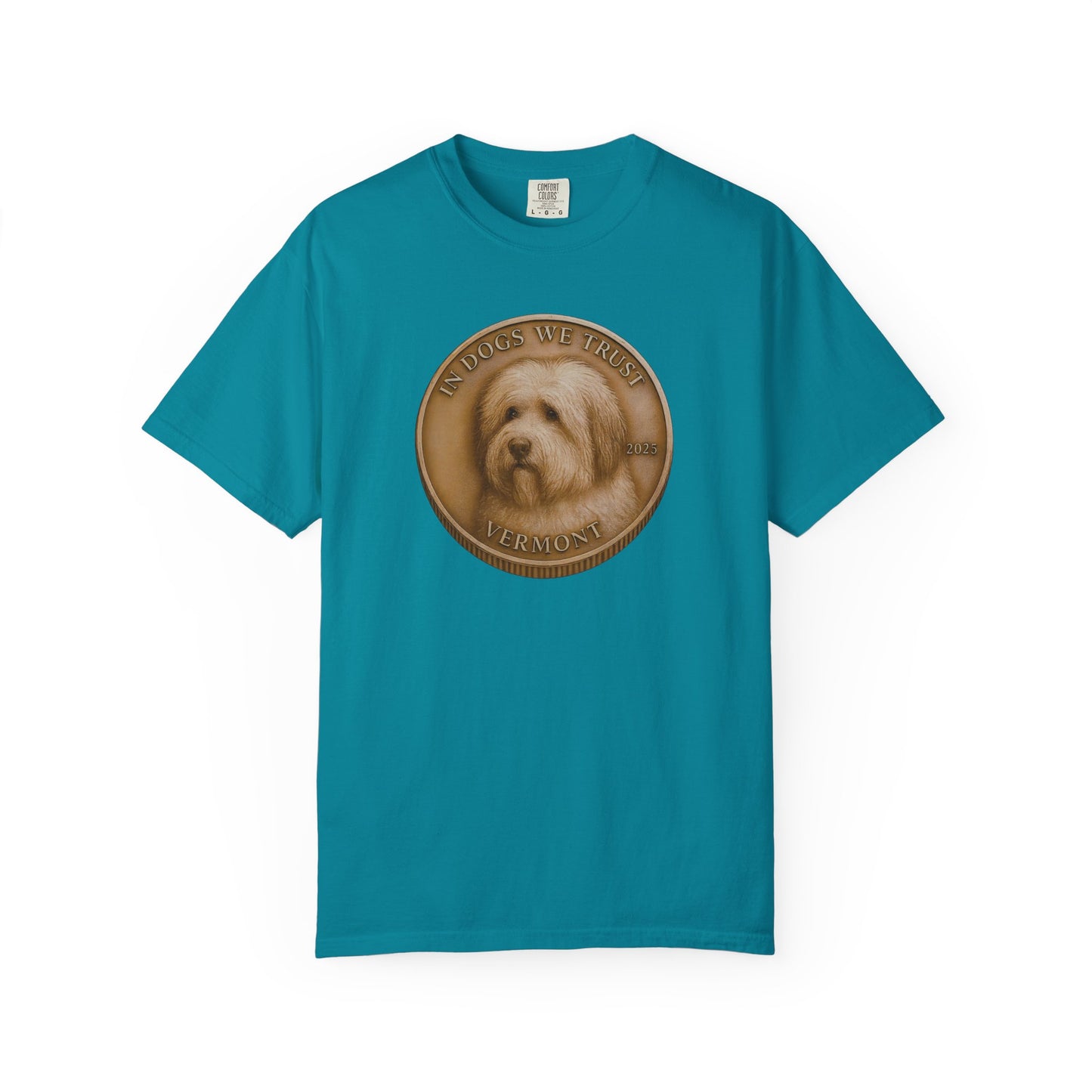 Vermont State Coin T-Shirt Collection - Proud Dog Breed Illustrations