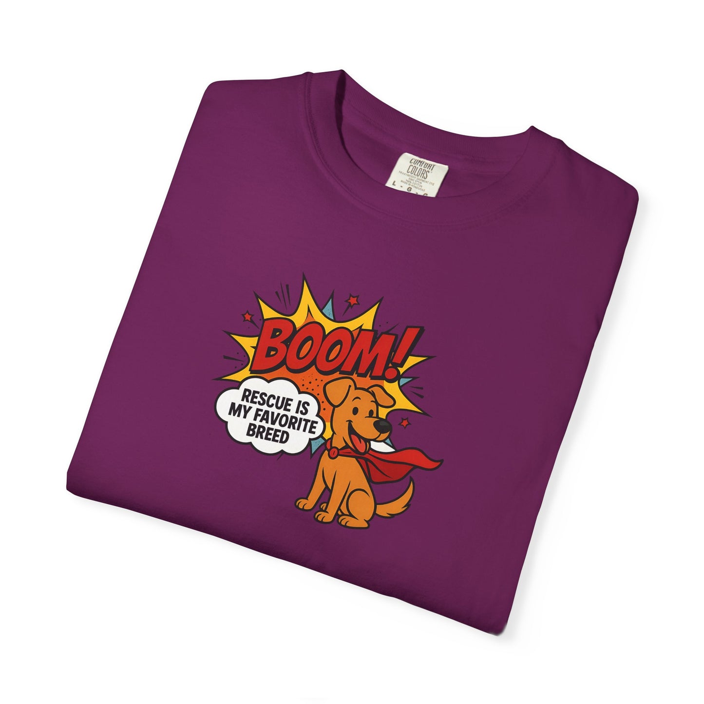 Superhero Dog Rescue T-Shirt | Fun Graphic Tee, Gift for Dog Lovers, Casual Wear, Pet Lover Shirt, Birthday Present, Animal Apparel