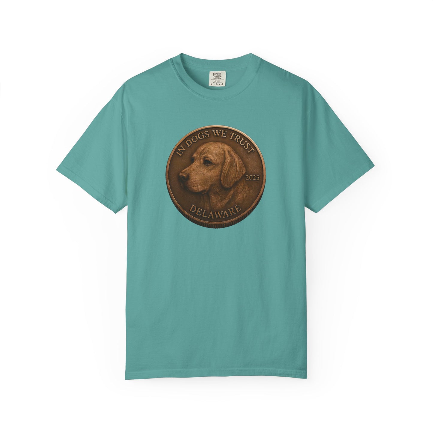 Delaware State Coin T-Shirt Collection - Proud Dog Breed Illustrations
