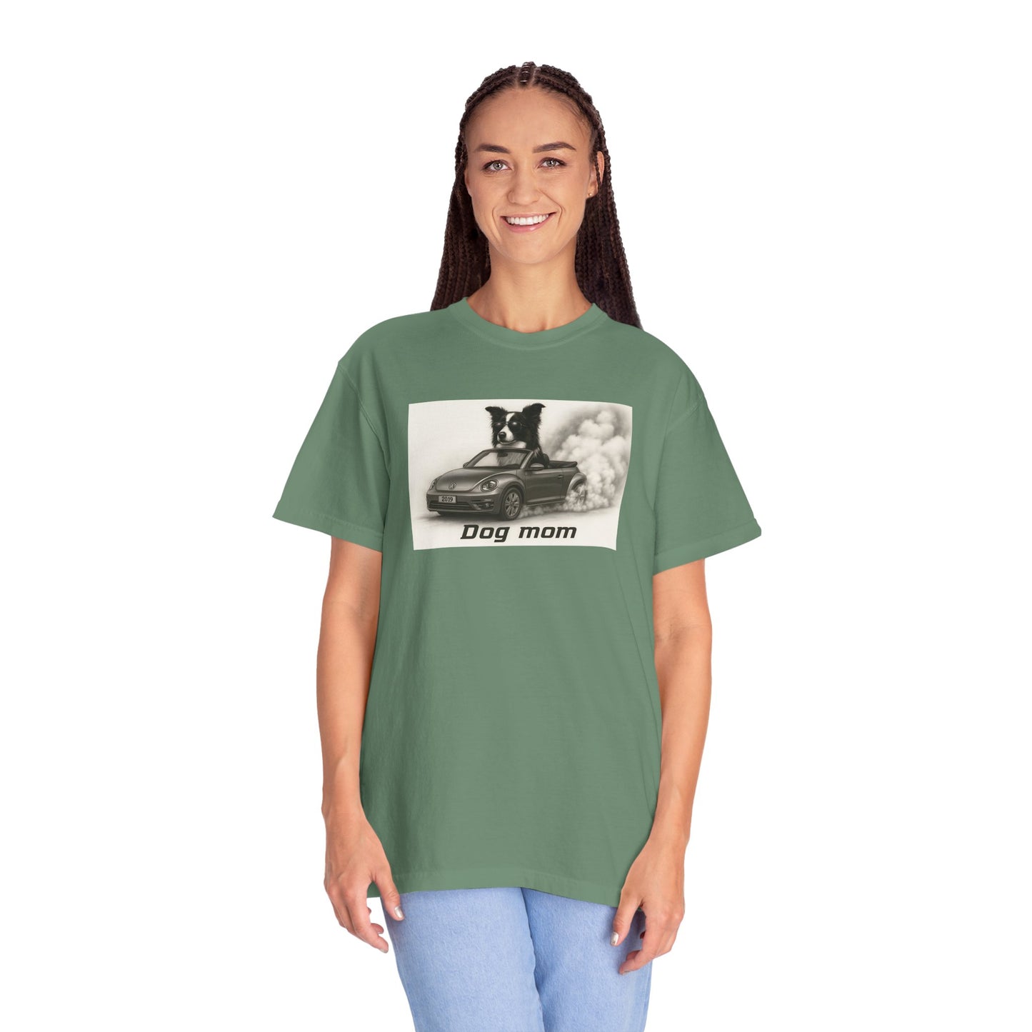 Dog Mom - Border Collie - “Cool Dogs in Cool Cars” T-Shirt Collection! 🐶🚗