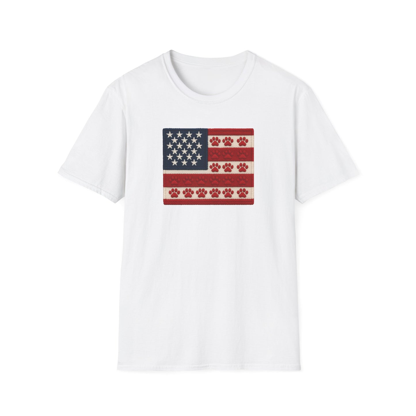 Patriotic Unisex T-Shirt with Flag Design, USA Pride Shirt, Everyday Wear, 4th of July Gift, Casual Style, American Flag Tee