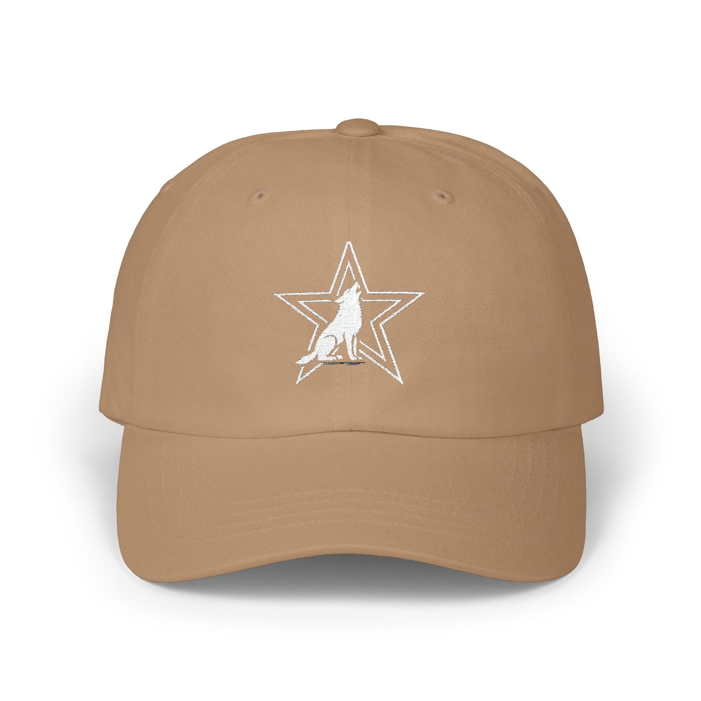Dad Cap - Patriotic Wolf Star Design