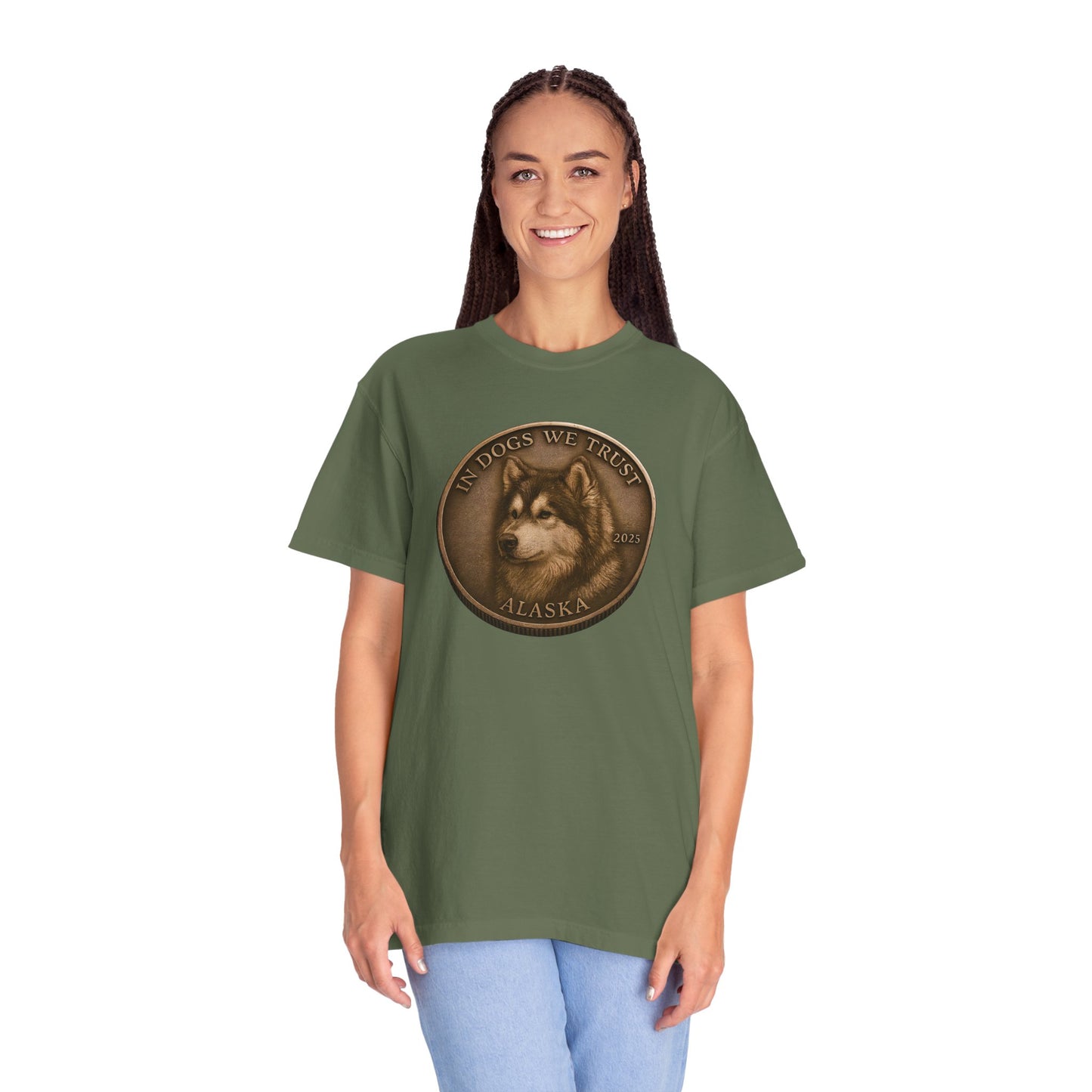 Alaska State Coin T-Shirt Collection - Proud Dog Breed Illustrations