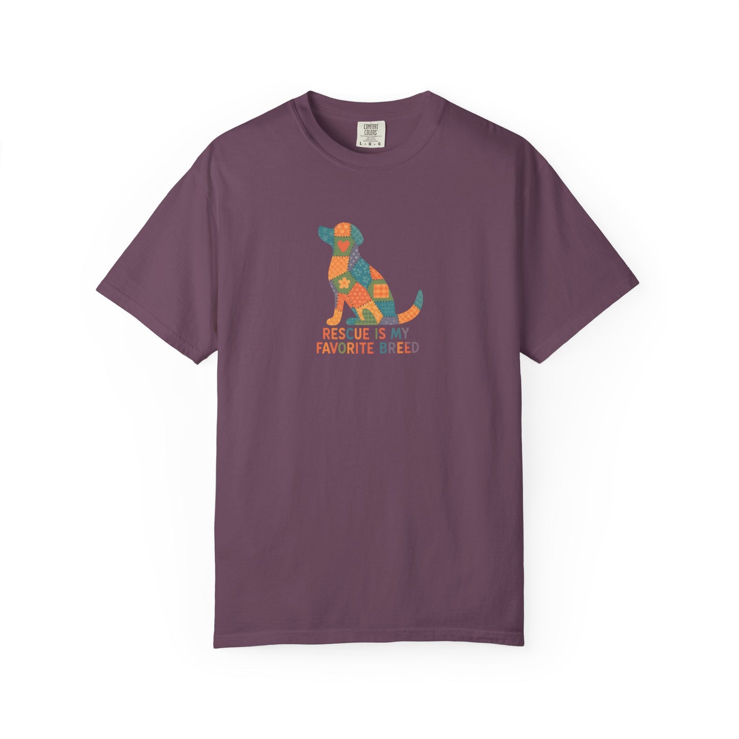 Rescue Is My Favorite Breed Unisex T-Shirt - Dog Lover Gift, Animal Rescue T-shirt, Casual Wear, Pet Adoption Tee, Gift for Dog Owners
