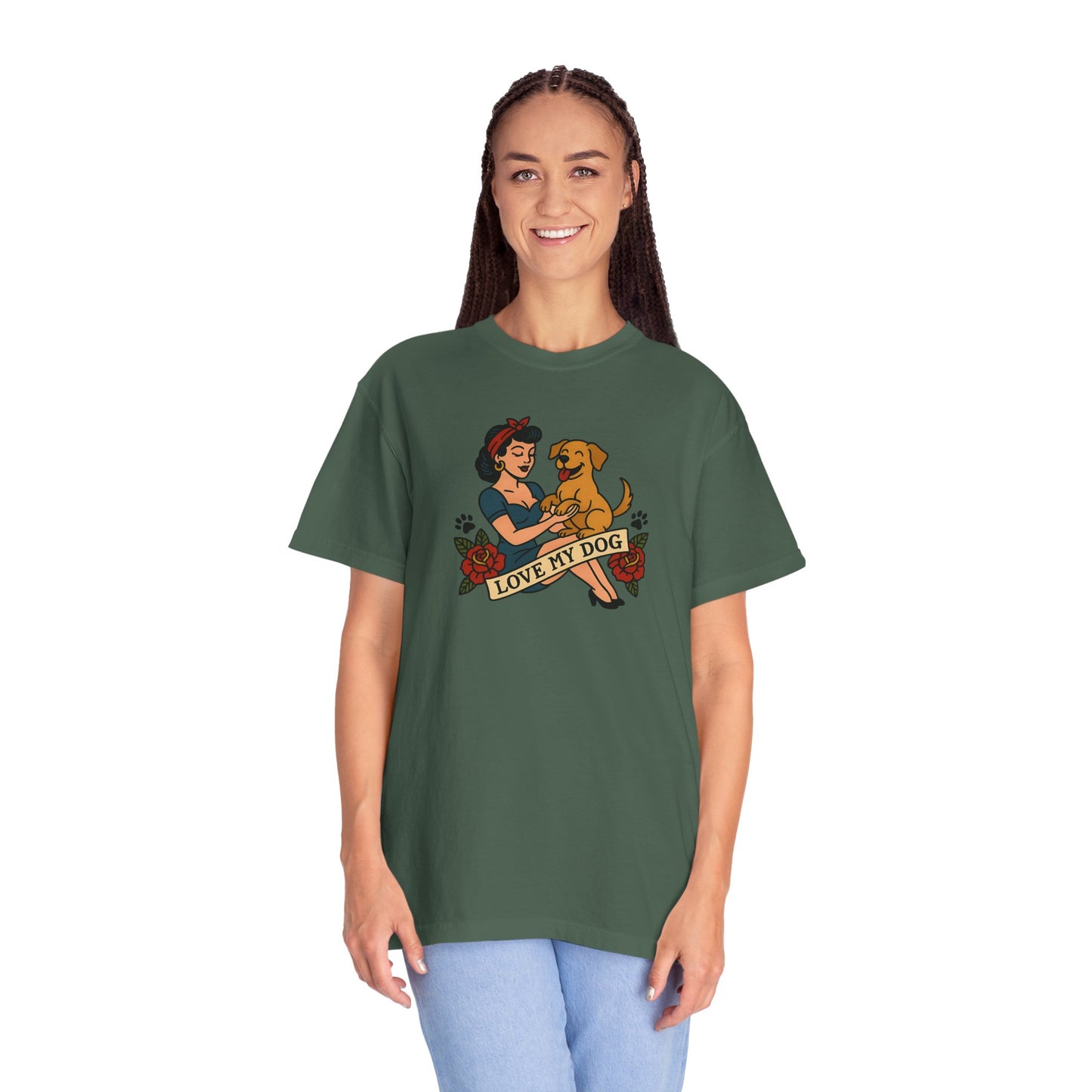 Love My Dog - T-Shirt, Perfect for Pet Owners, Gifts for Dog Lovers, Casual Wear, Love My Dog Shirt, Animal Lover Tee