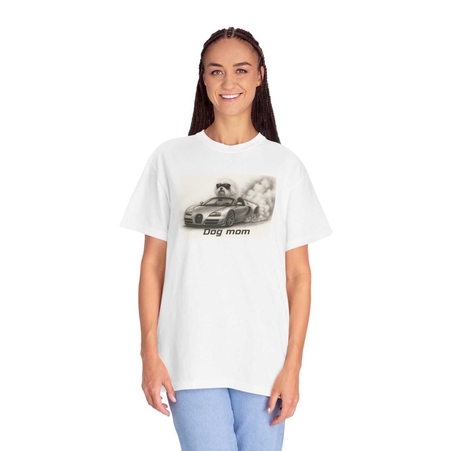 Dog Mom - Maltese Terrier - “Cool Dogs in Cool Cars” T-Shirt Collection! 🐶🚗