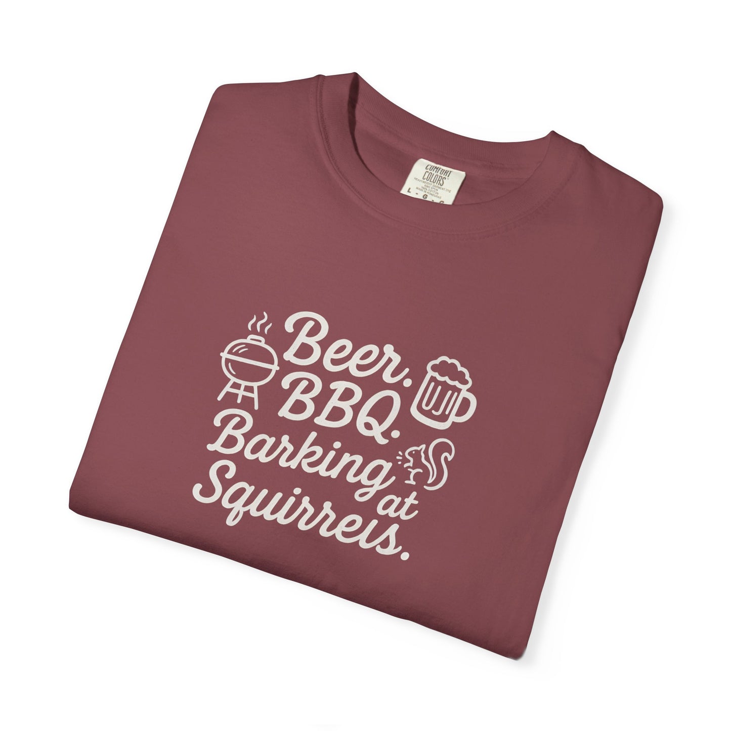 Beer BBQ and Barking Dog Dad T-Shirt