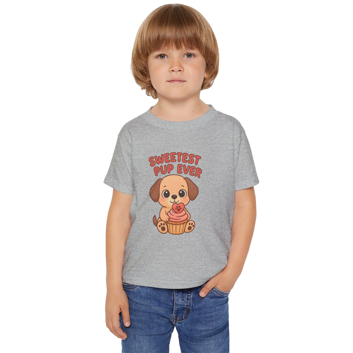 Sweetest Pup Ever Toddler T-Shirt, Cute Dog Tee, Kids Birthday Gift, Animal Lover Apparel, Adorable Pet Shirt