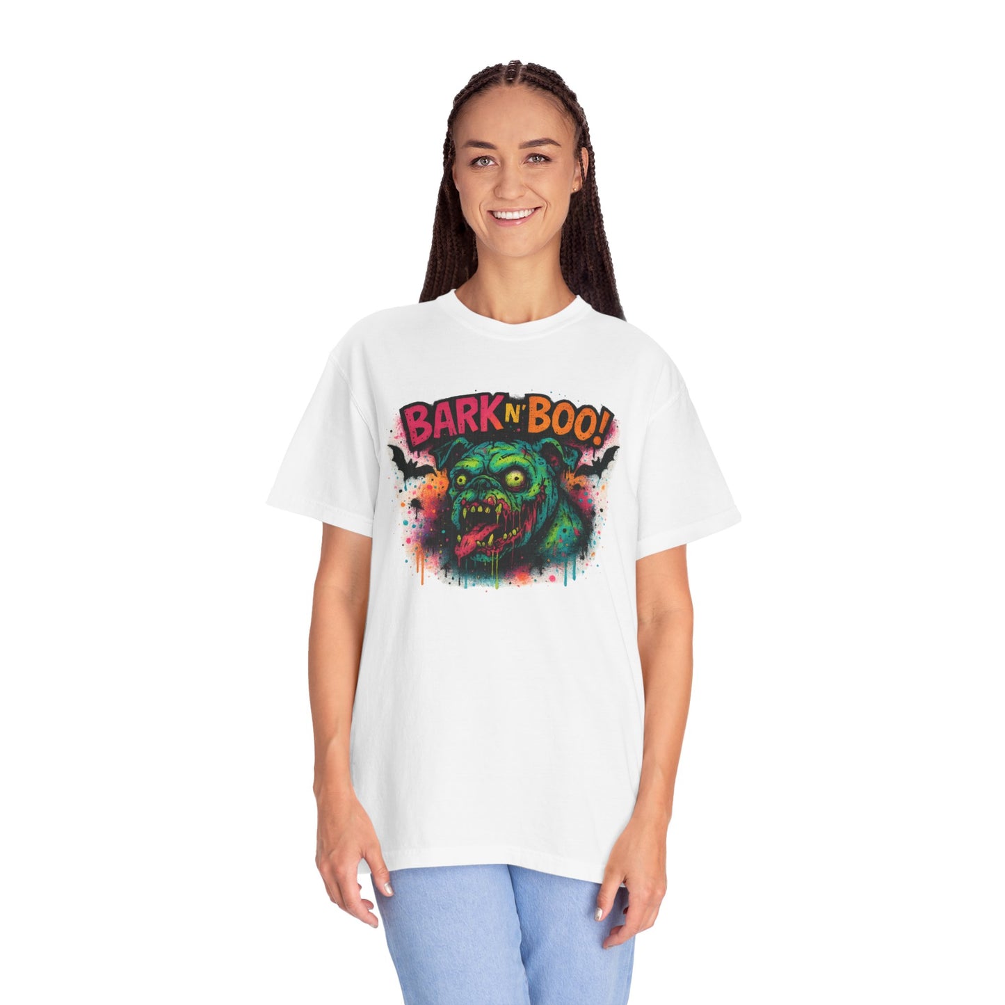 Bark n Boo Graphic Tee, Unisex Spooky Shirt, Gifts for Dog Lovers, Fall Festival Apparel