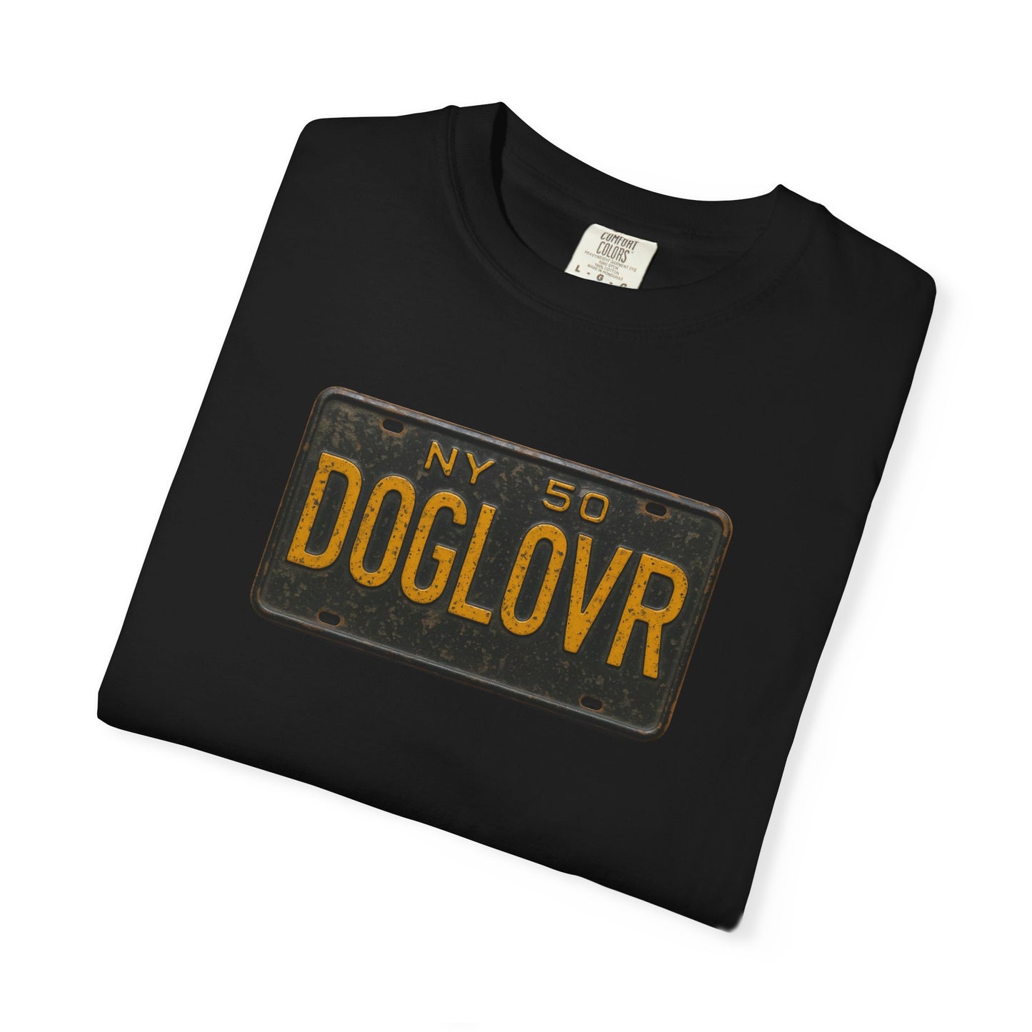 Vintage New York DOGLOVR State License Plate T-Shirt