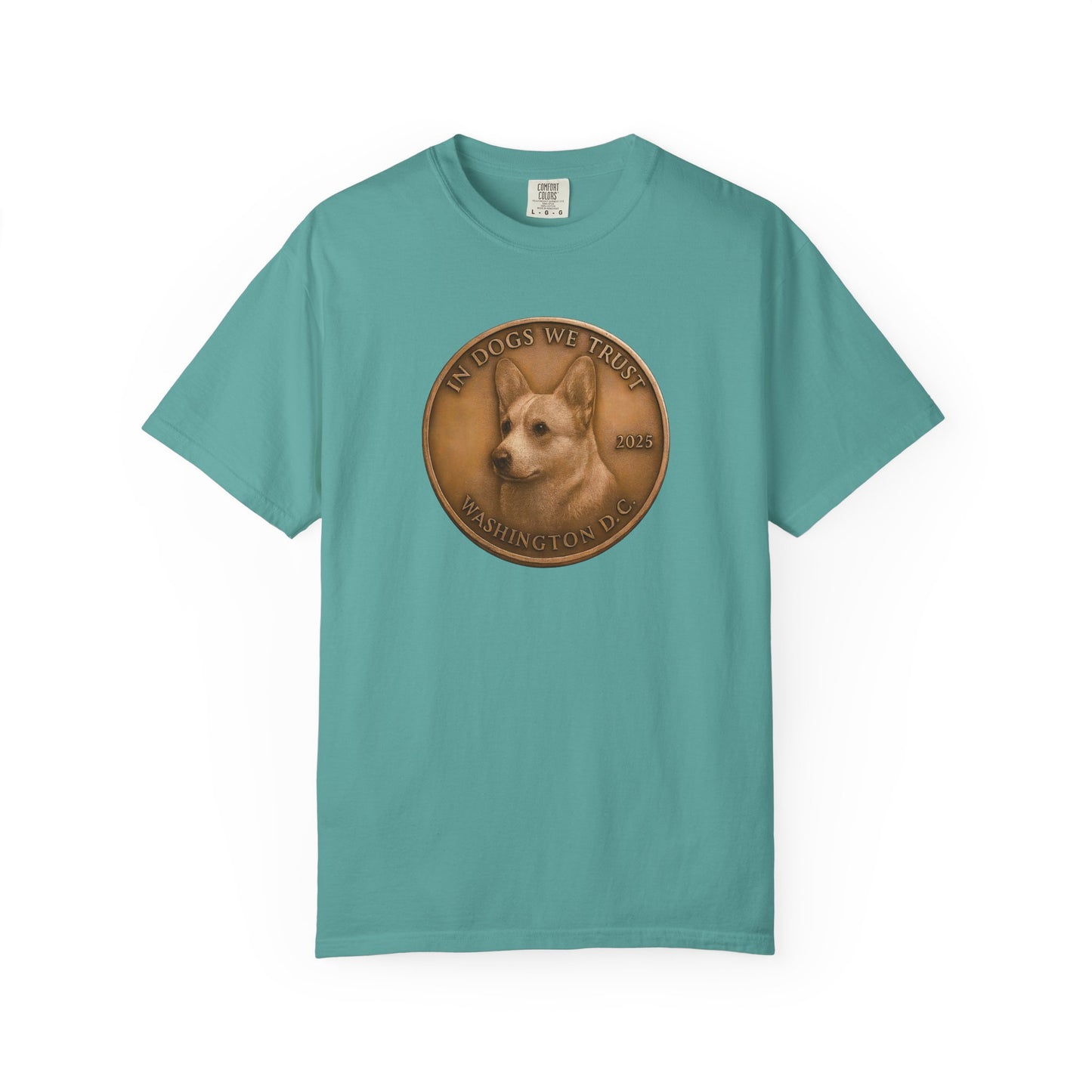 Washington DC State Coin T-Shirt Collection - Proud Dog Breed Illustrations