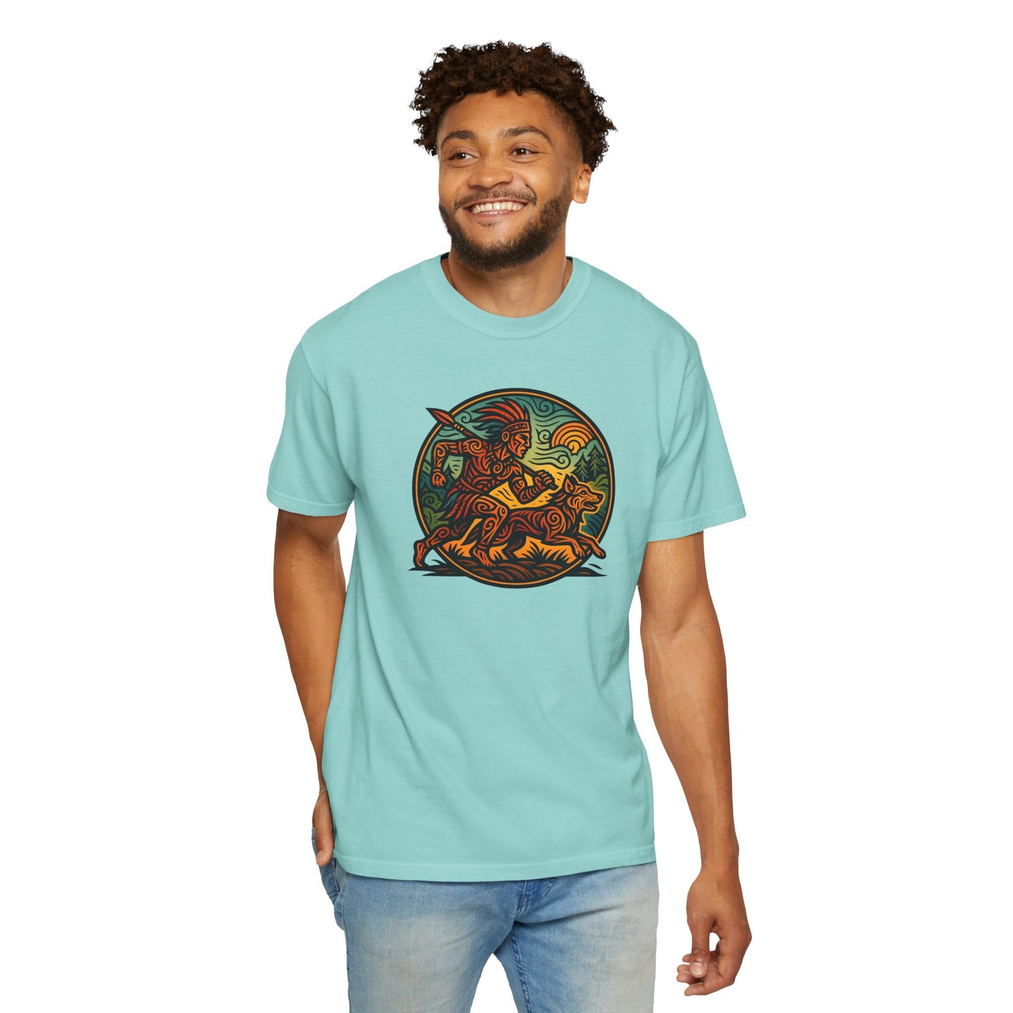 Vintage-Inspired Garment-Dyed T-Shirt, Artistic Tee for Nature Lovers, Perfect Gift for Birthdays, Casual Outings, Eco-Friendly Fashion