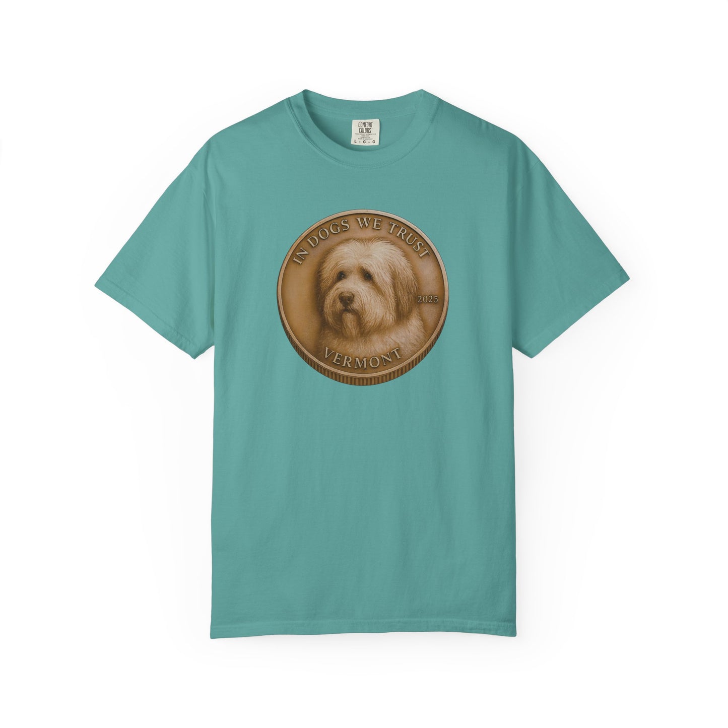 Vermont State Coin T-Shirt Collection - Proud Dog Breed Illustrations