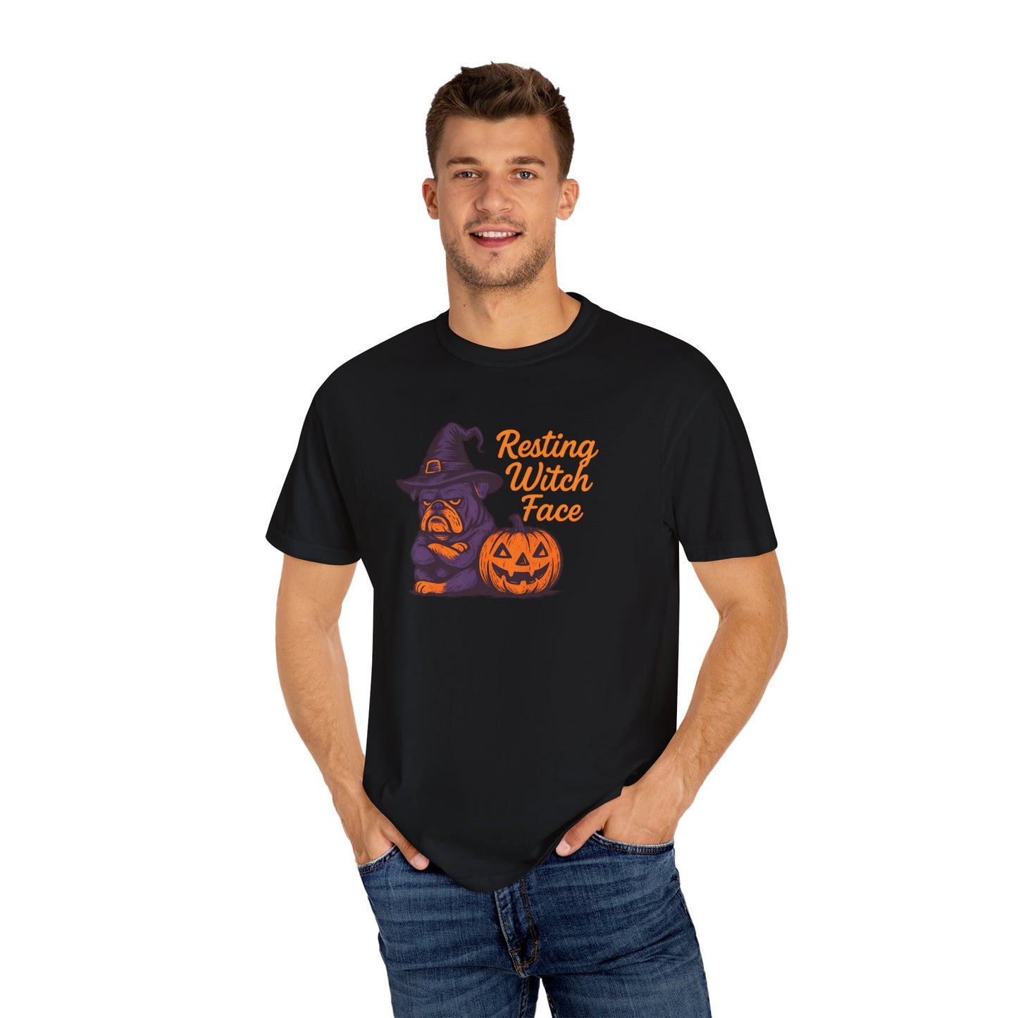 Halloween Witch T-Shirt, Funny Resting Witch Face Tee, Unisex Halloween Apparel, Spooky Season Shirt, Fall Festive Wear