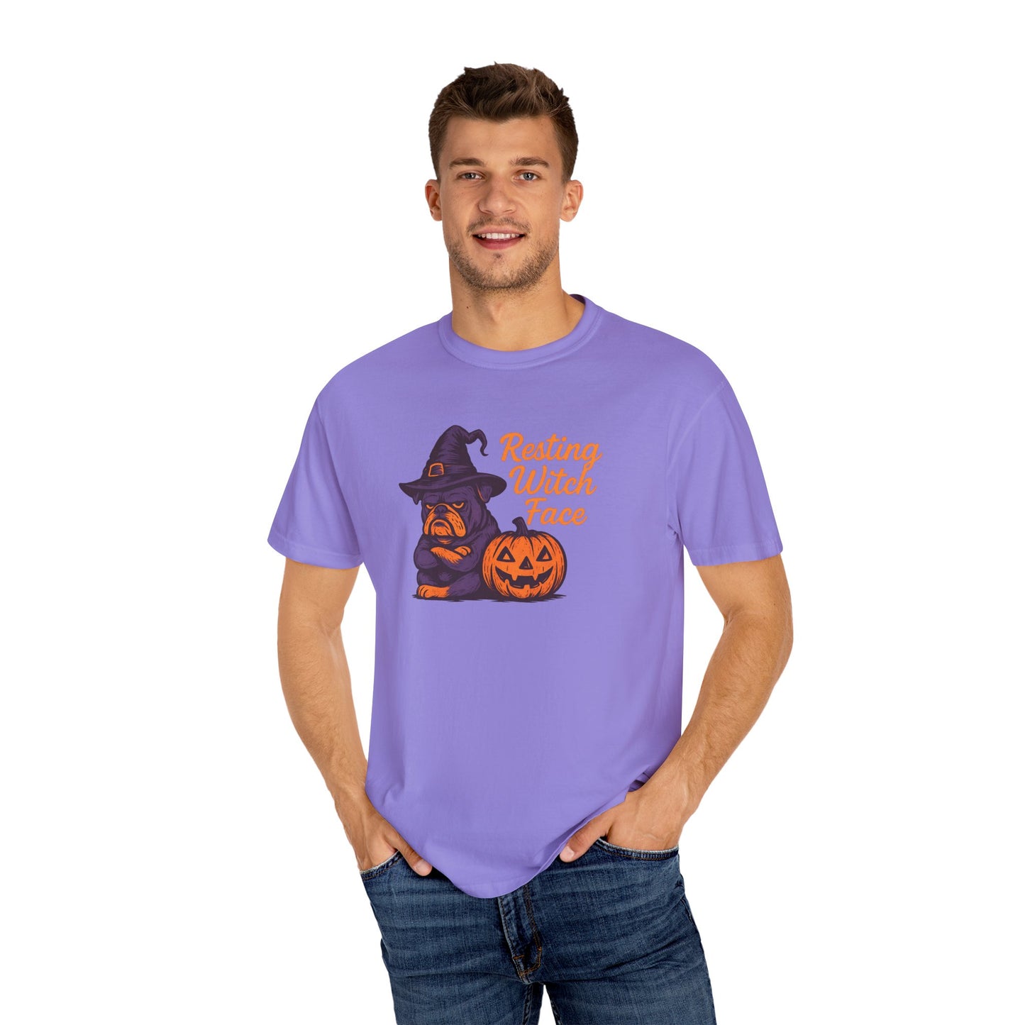 Halloween Witch T-Shirt, Funny Resting Witch Face Tee, Unisex Halloween Apparel, Spooky Season Shirt, Fall Festive Wear