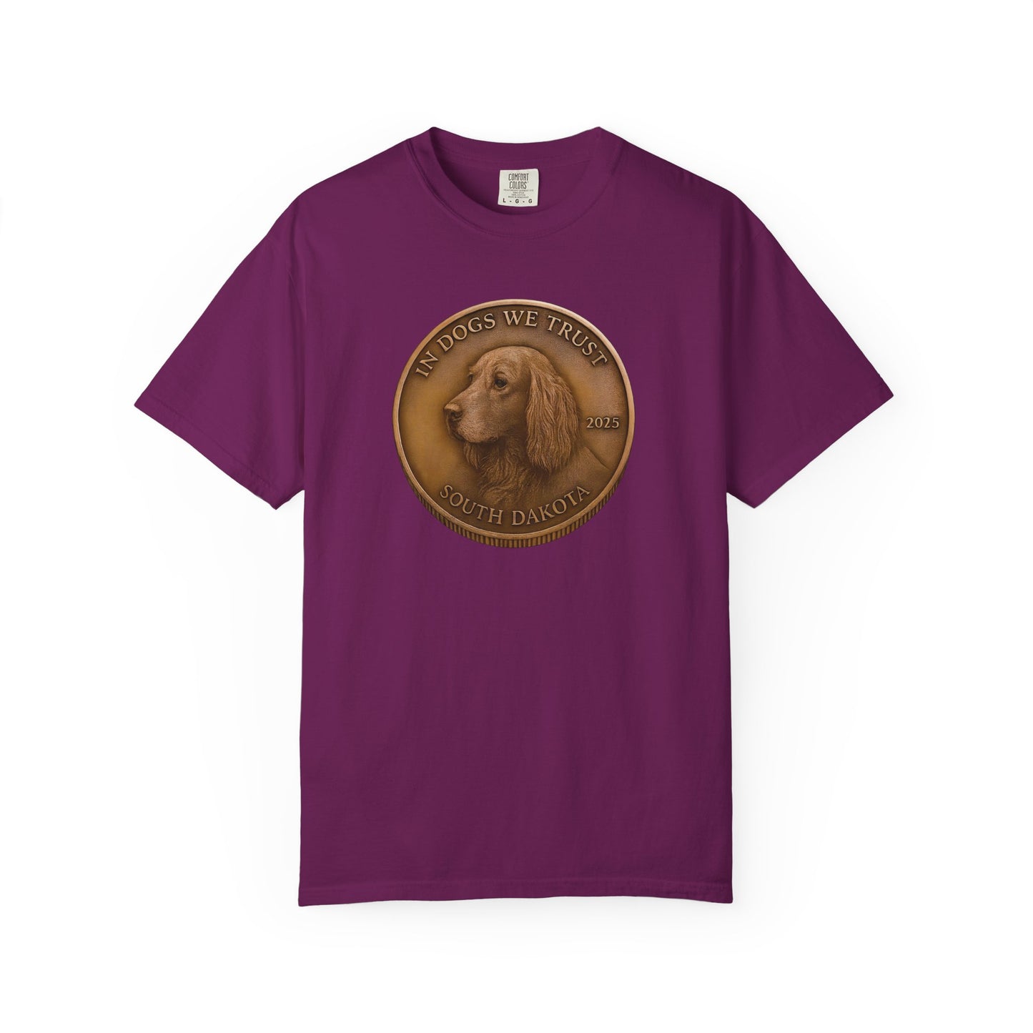 South Dakota State Coin T-Shirt Collection - Proud Dog Breed Illustrations