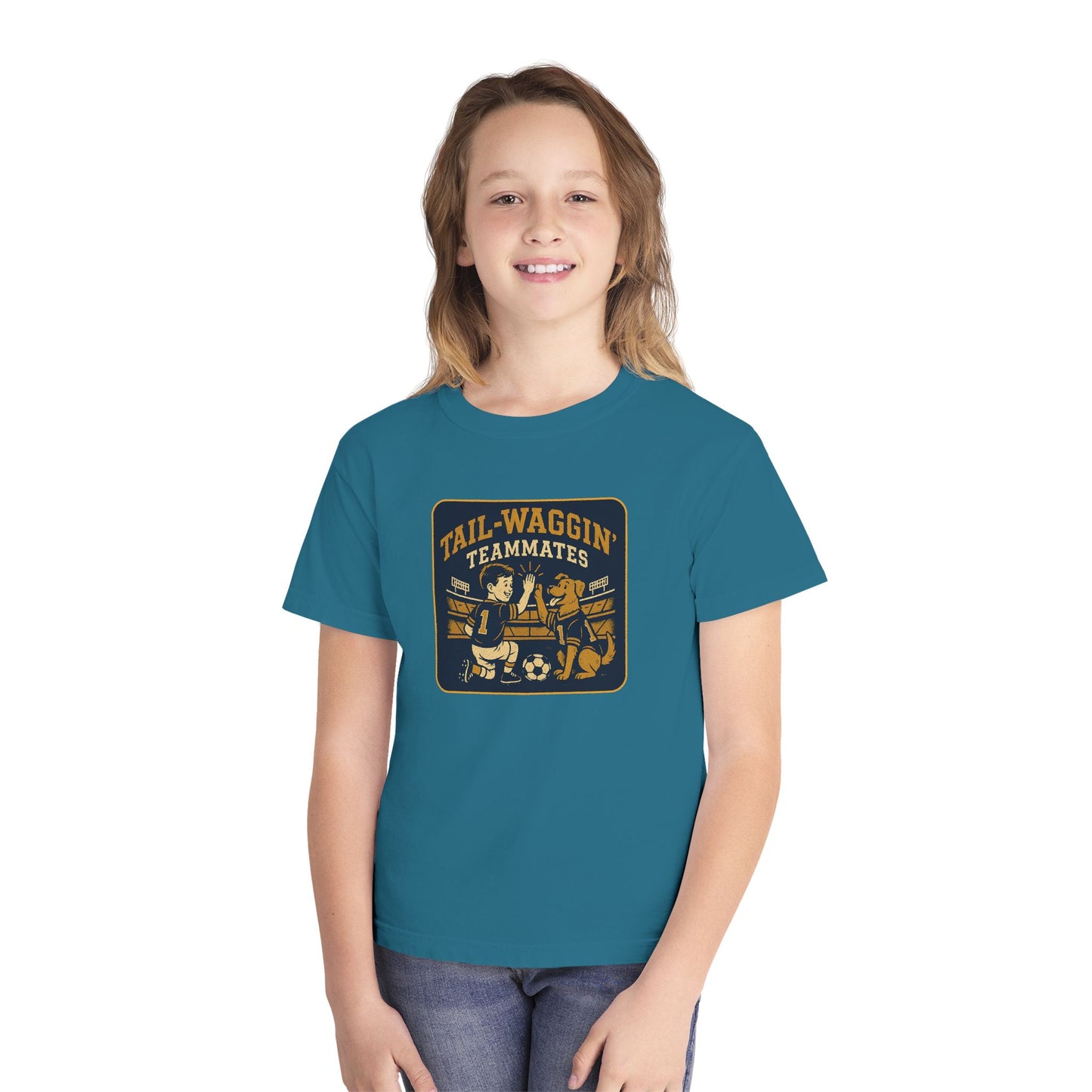 Youth Tee Tail-Waggin' Teammates Midweight