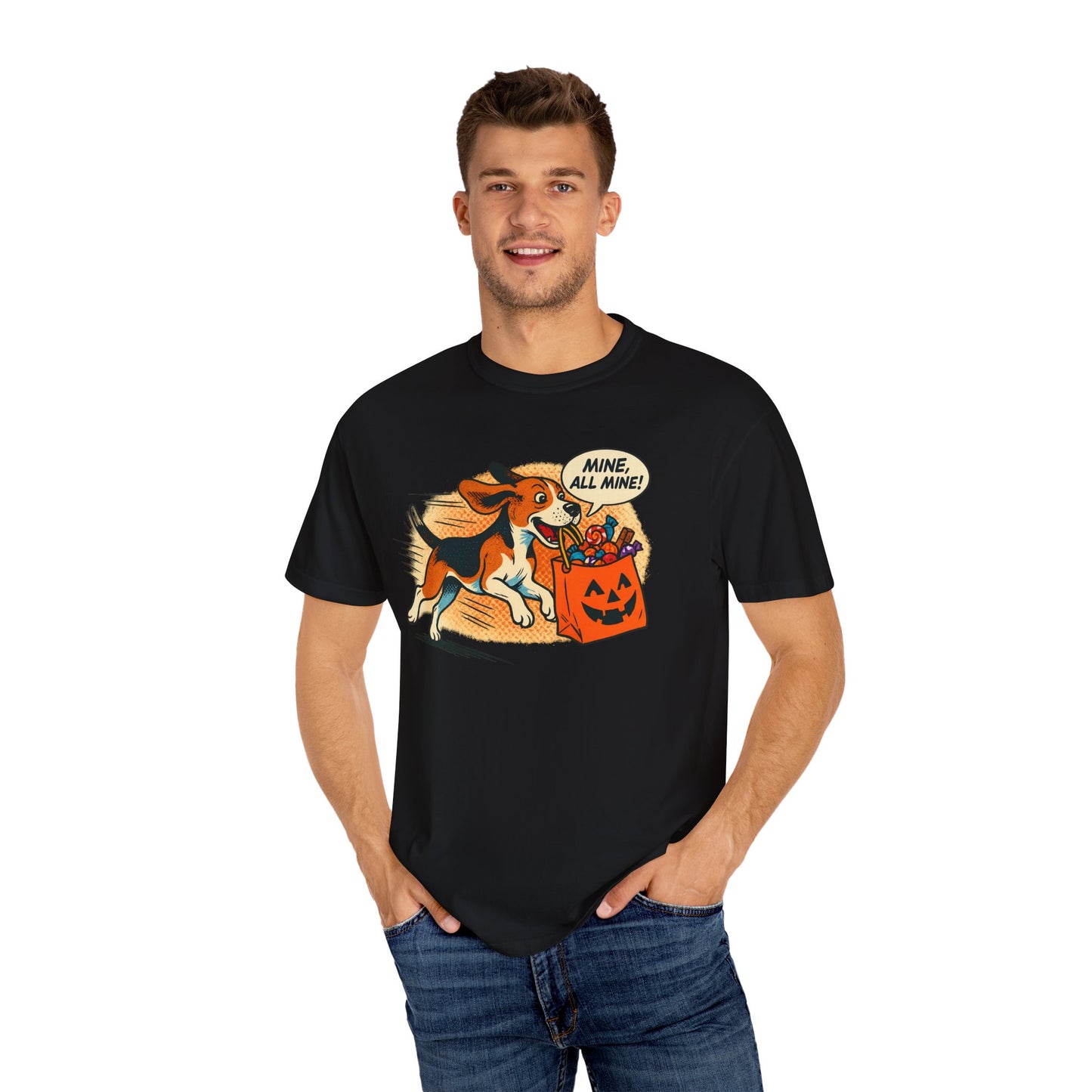Playful Halloween Dog T-Shirt | Cute Pet Lover Tee, Unisex Graphic Shirt, Funny Fall Apparel, Gift for Dog Owners