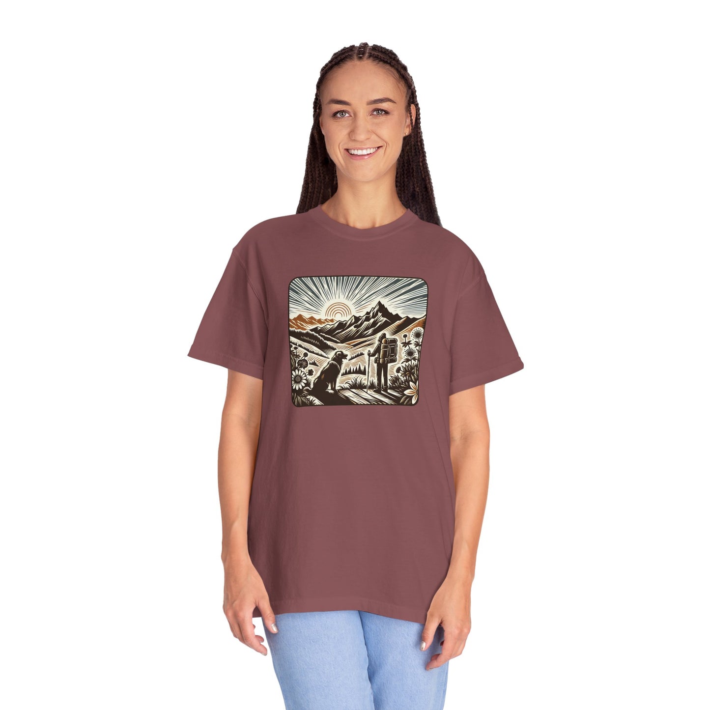 Adventure Awaits Unisex Garment-Dyed T-Shirt