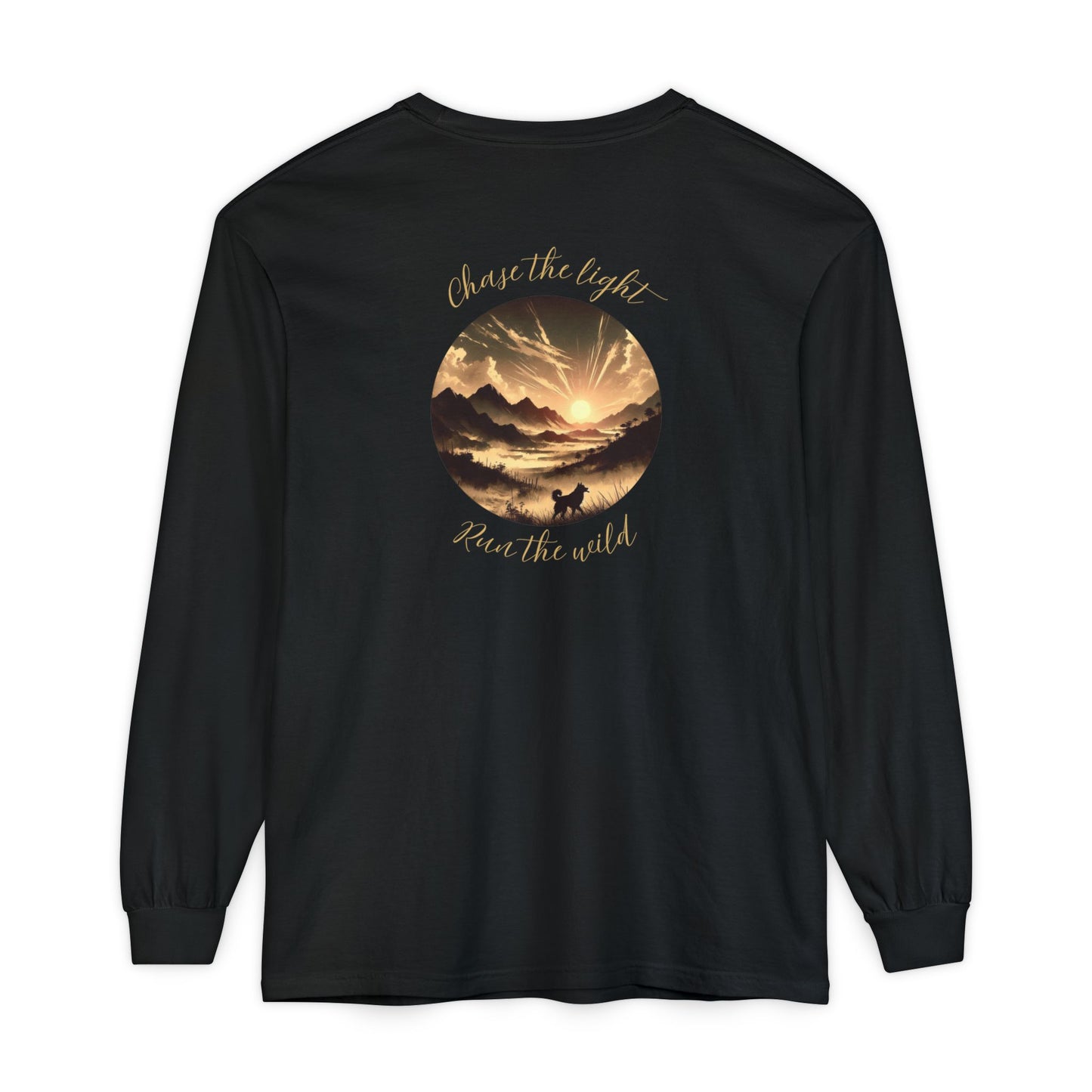 Adventure Spirit Long Sleeve T-Shirt - Chase the Light Design