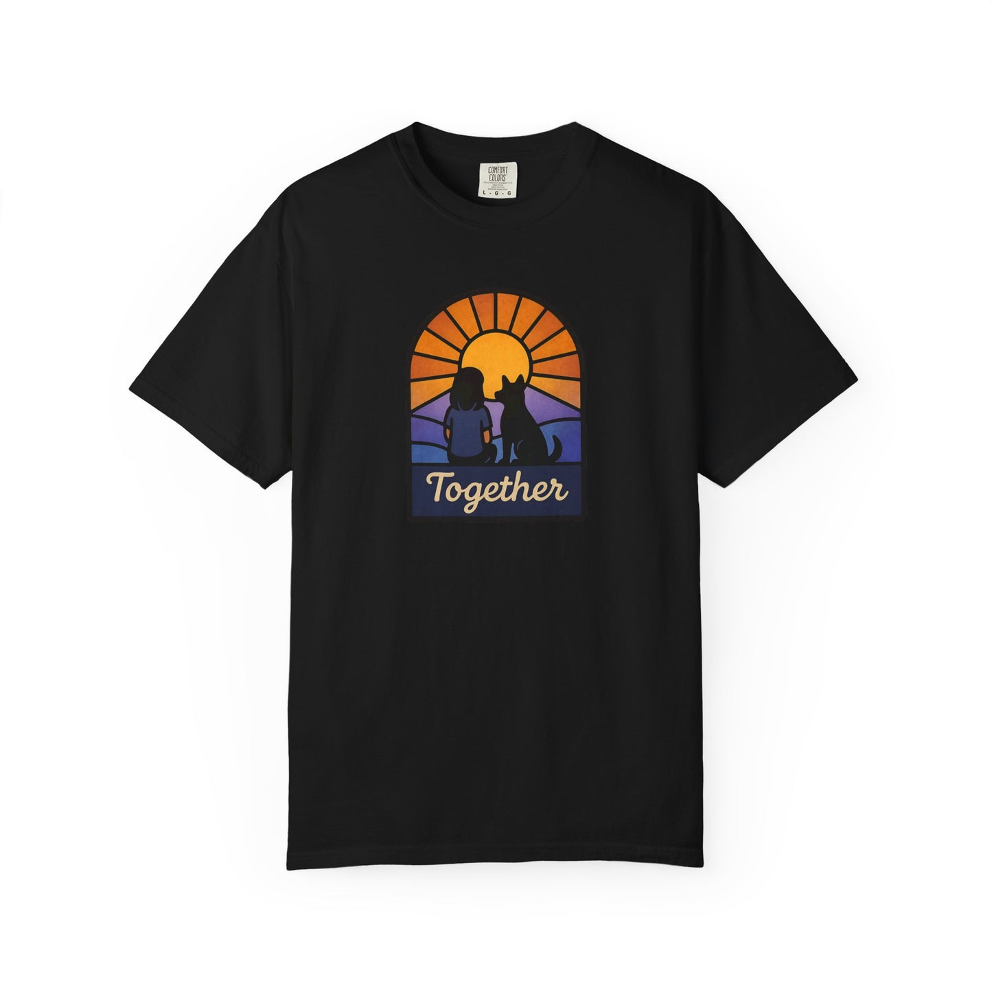 Together Sunset Graphic T-Shirt, Unisex Tee for Families, Casual Wear, Gift for Nature Lovers, Summer Vibe Apparel, Retro Style Shirt