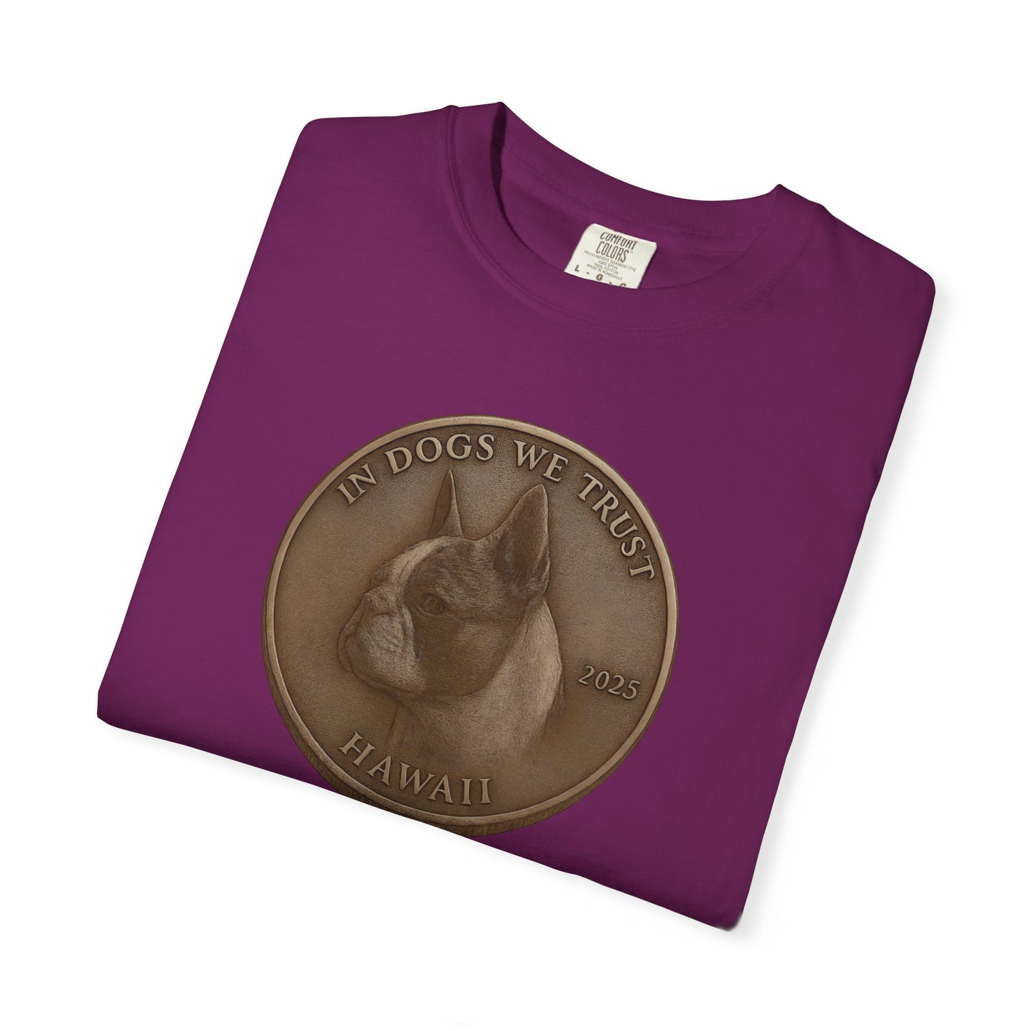 Hawaii State Coin T-Shirt Collection - Proud Dog Breed Illustrations
