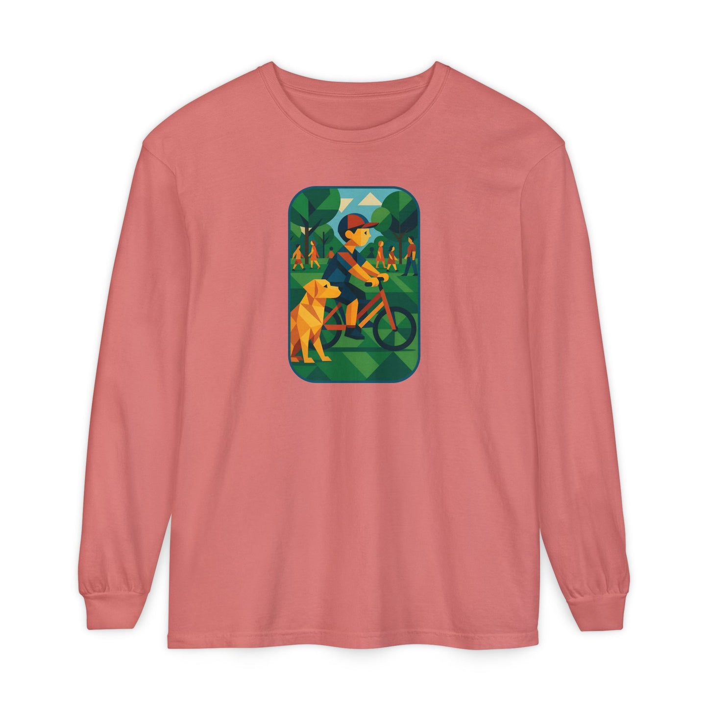 Park Walk Adventure T-Shirt, Eco-Friendly Tee, Dog Lover Apparel, Nature Print Shirt, Perfect for Outdoor Activities