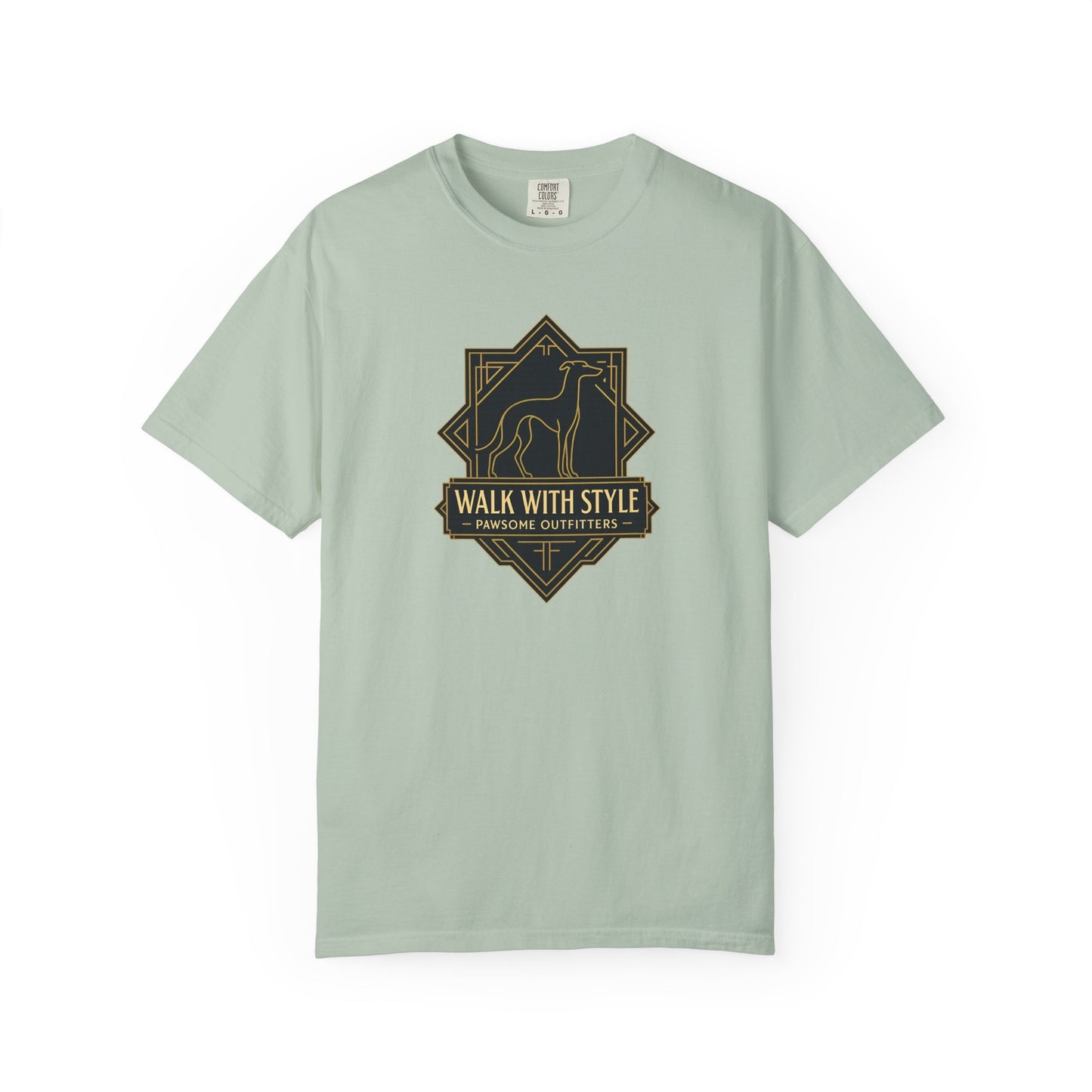 Stylish Unisex Tee - Walk with Style Graphic Shirt, Casual Wear, Gift for Dog Lovers, Relaxed Fit, Everyday Comfort