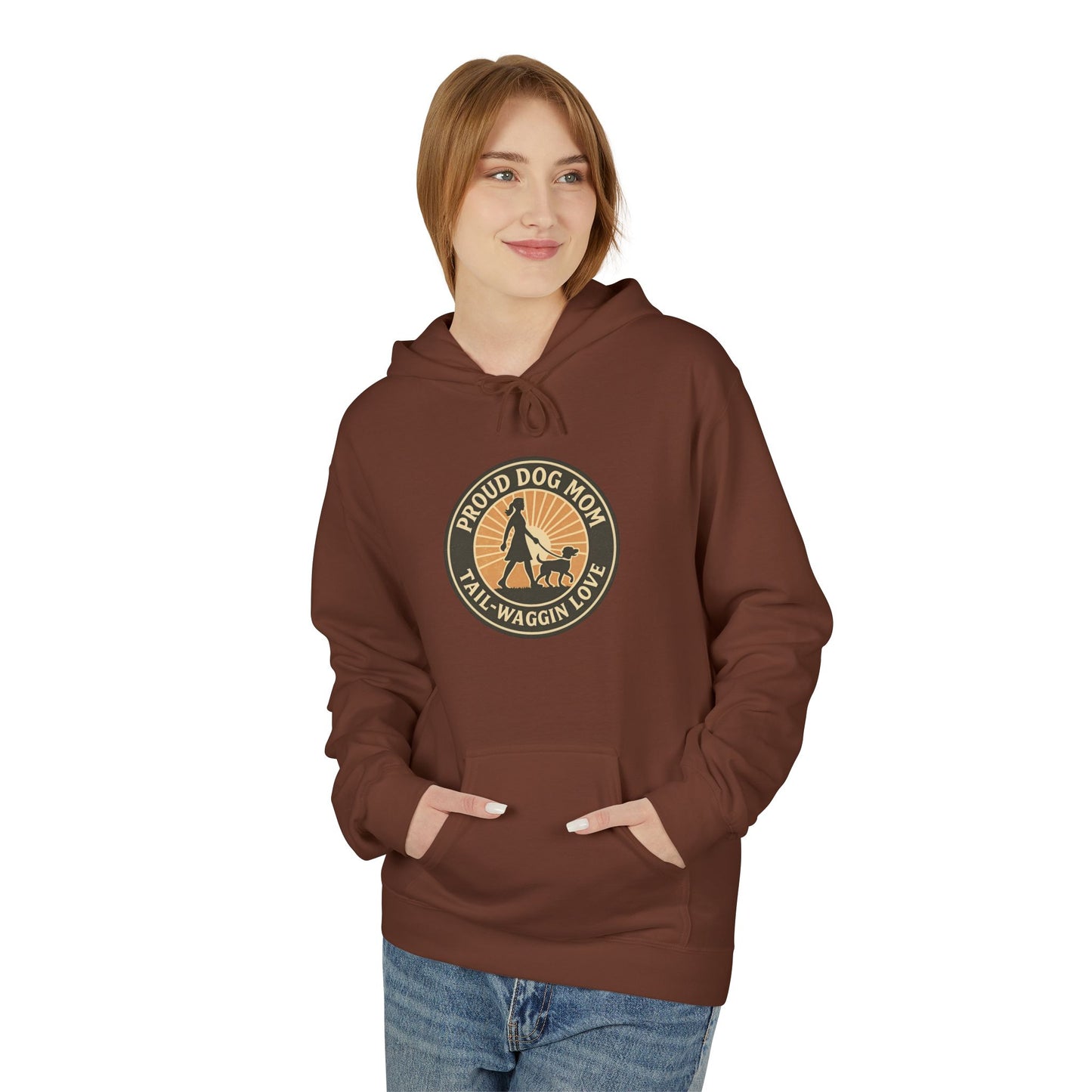 Hoodie for Dog Moms - Unisex Midweight Softstyle Fleece Hoodie