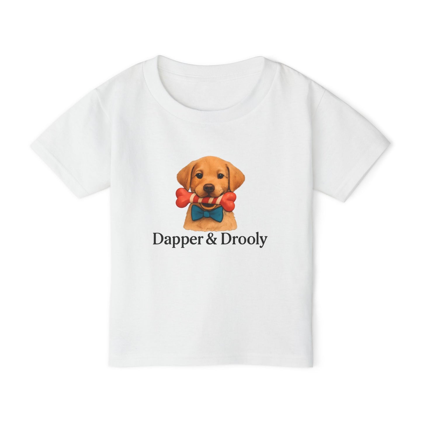 Cute Dog Graphic Toddler T-Shirt, Dapper & Drooly, Pet Lover Gift, Kids Birthday, Funny Kids Shirt, Baby Shower, Animal Lover Apparel