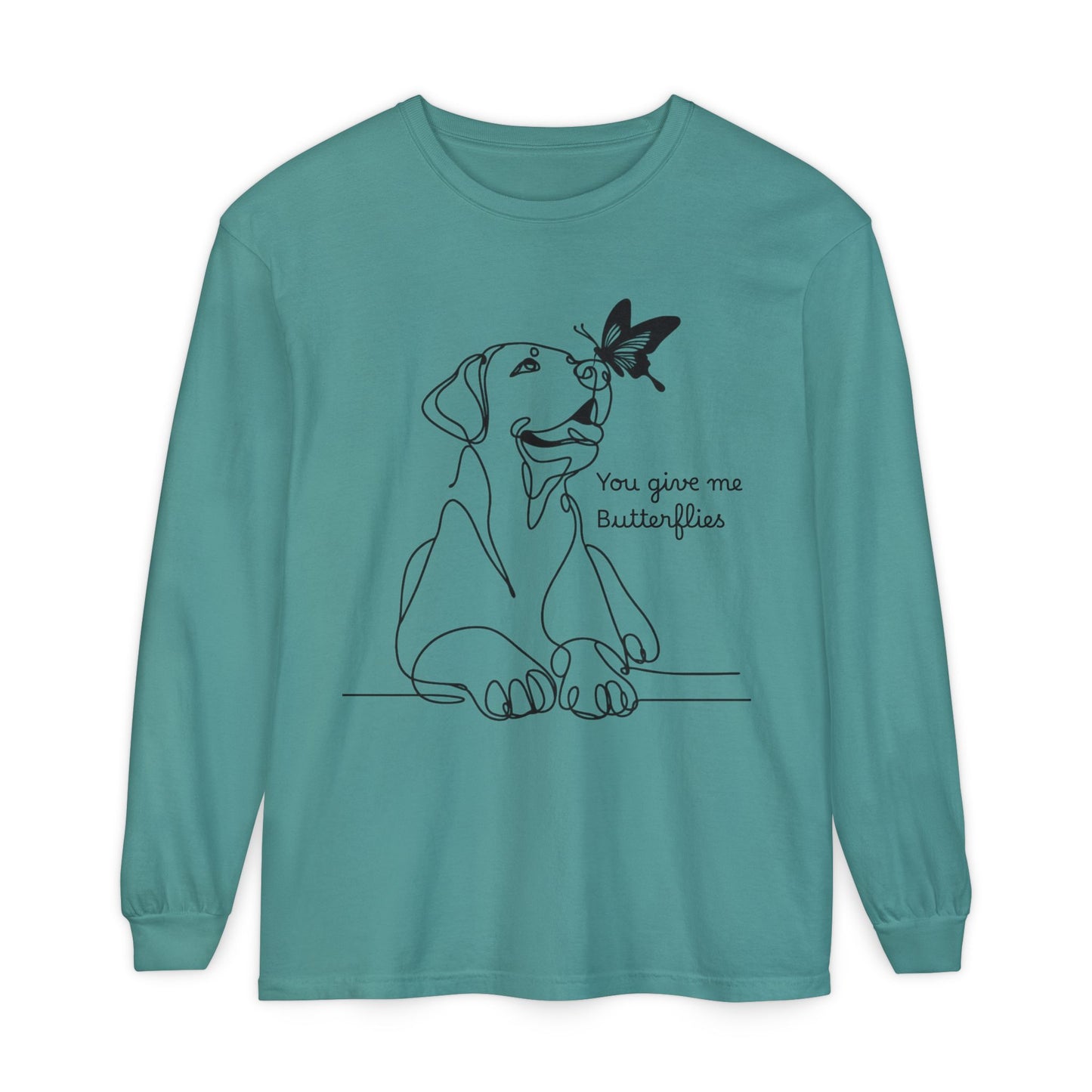 You Give Me Butterflies Dog Long Sleeve T-Shirt
