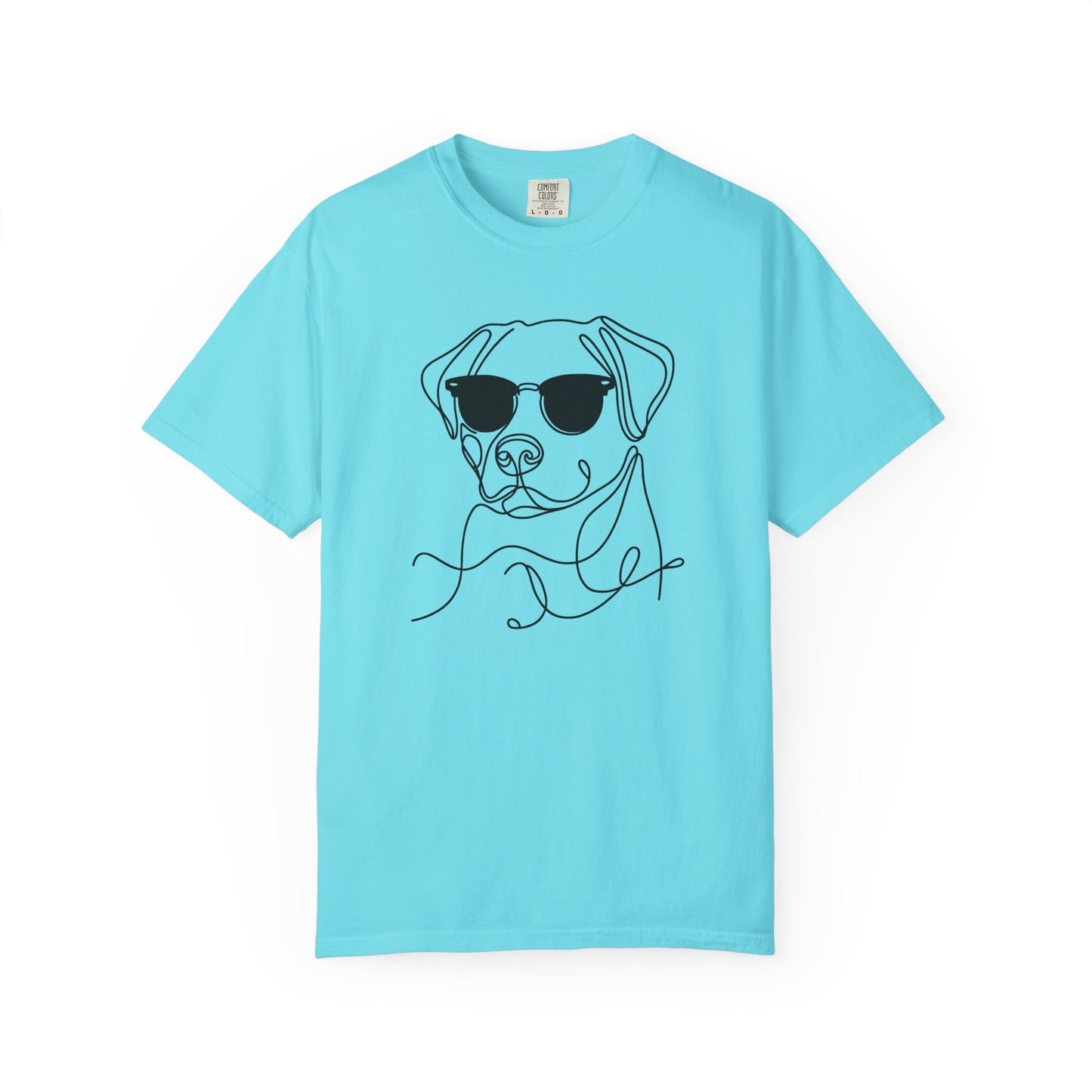 Cool Dog Line Art T-Shirt, Pet Lover Gift, Unisex Tee, Animal Lover Shirt, Casual Wear, Dog Mom Gift, Birthday Present, Dog Themed Apparel
