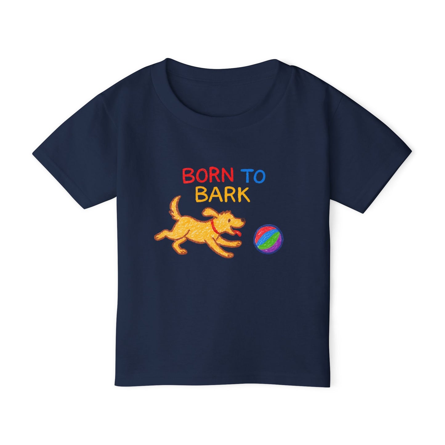 Toddler T-Shirt - Born to Bark Dog Lover Tee, Cute Pet Gift, Kids Dog Shirt, Birthday Present, Playful Puppy Love