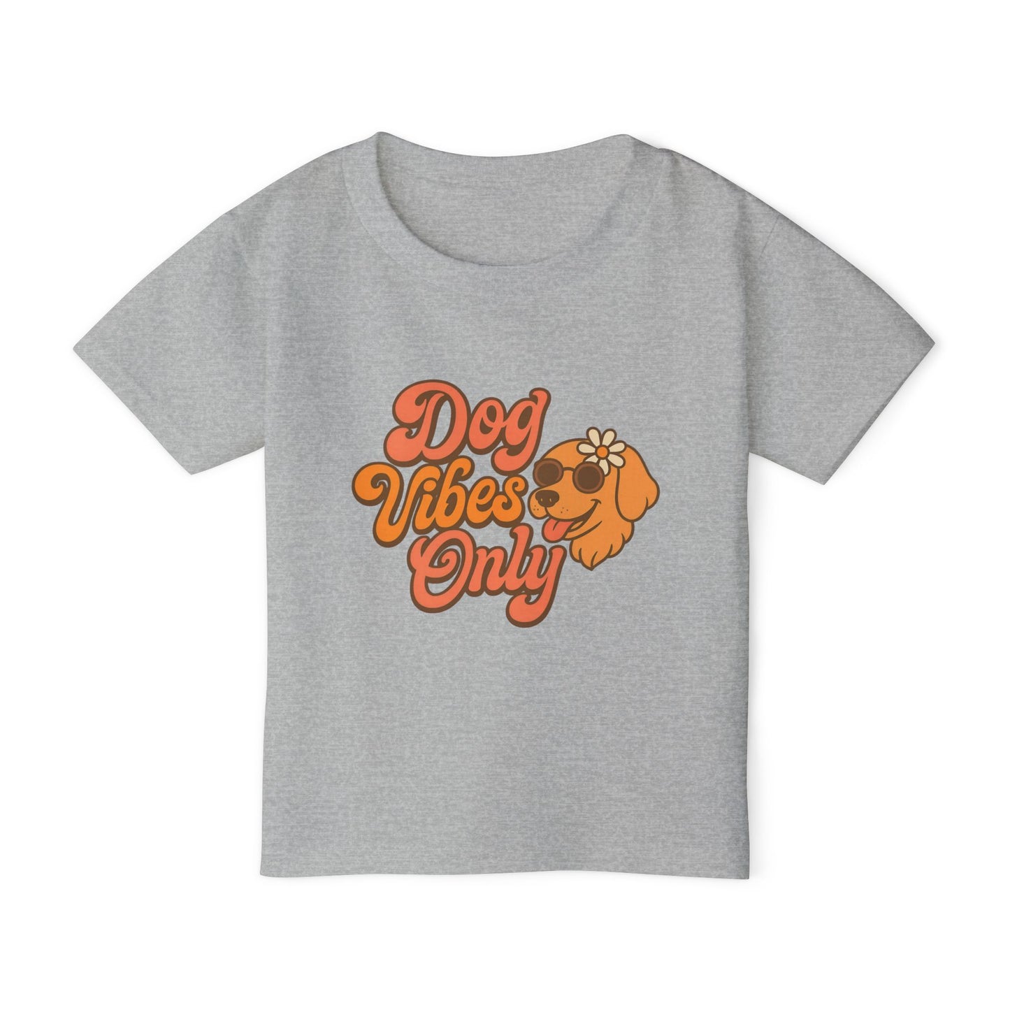 Playful Toddler T-Shirt with Dog Vibes Only Design, Cute Kids Tee, Pet Lover Gift, Birthday Party Outfit, Summer Fun Clothing