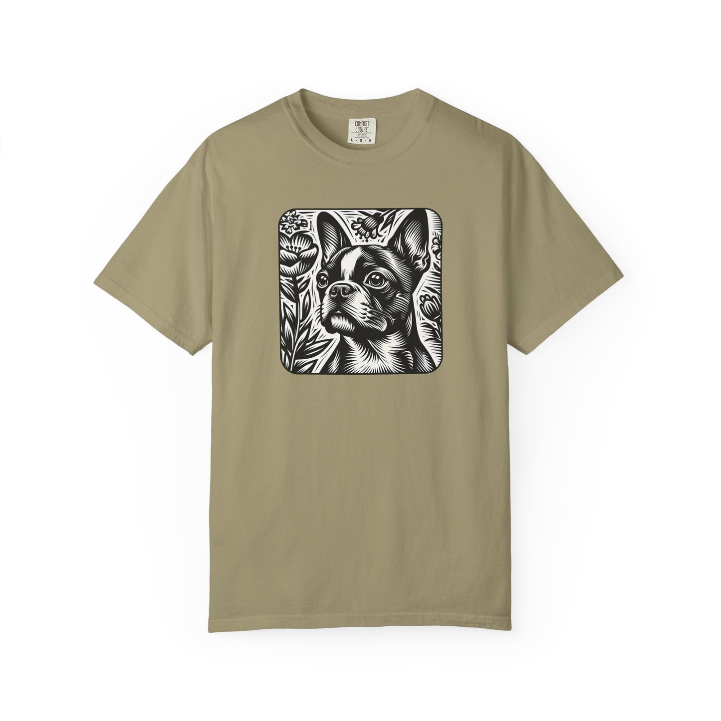 Vintage French Bulldog T-Shirt - Unisex Garment-Dyed Tee