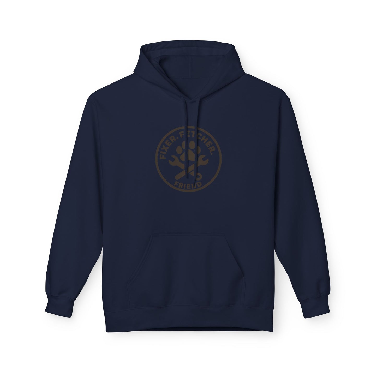Dog Dad Fleece Hoodie, Unisex Softstyle Hooded Sweatshirt, Perfect Gift for Dog Lovers, Comfortable and Stylish