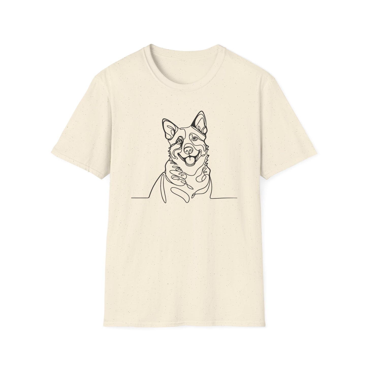 🖤 True Grit – Blue Heeler Line Art Tee